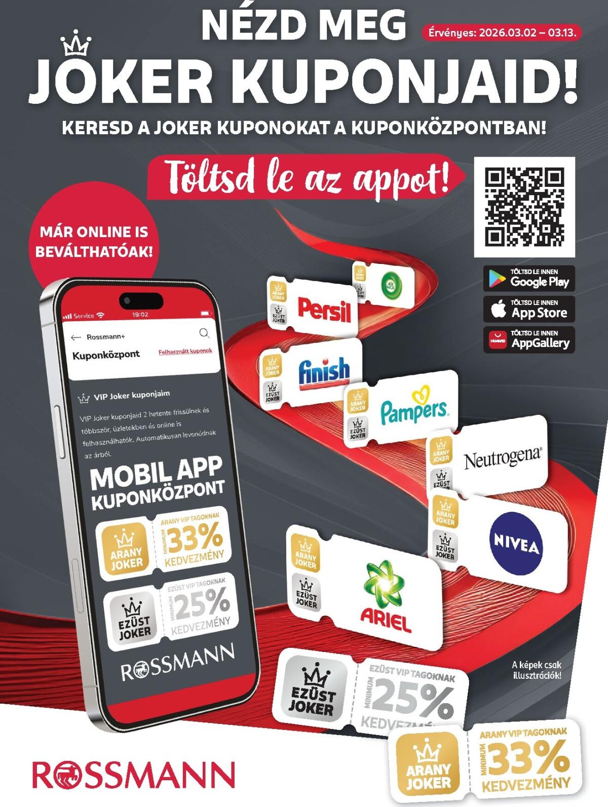 Rossmann - Kuponjaid akciós újság, érvényes 2026.03.02. - 2026.03.13.