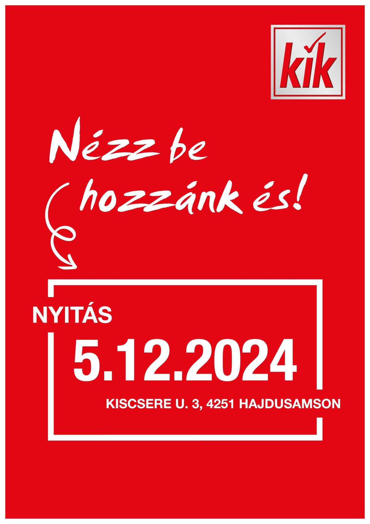 KiK - Hajdusamson akciós újság, érvényes 12.05. - 12.05.