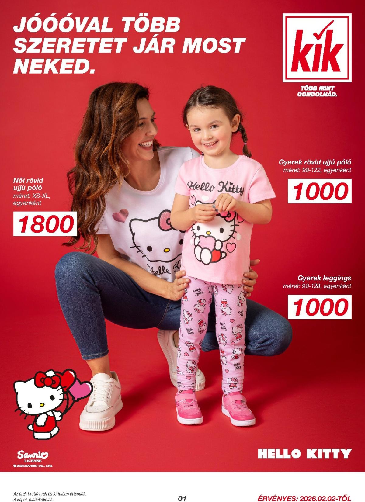 KiK akciós újság, érvényes 2026.02.02. - 2026.02.22.