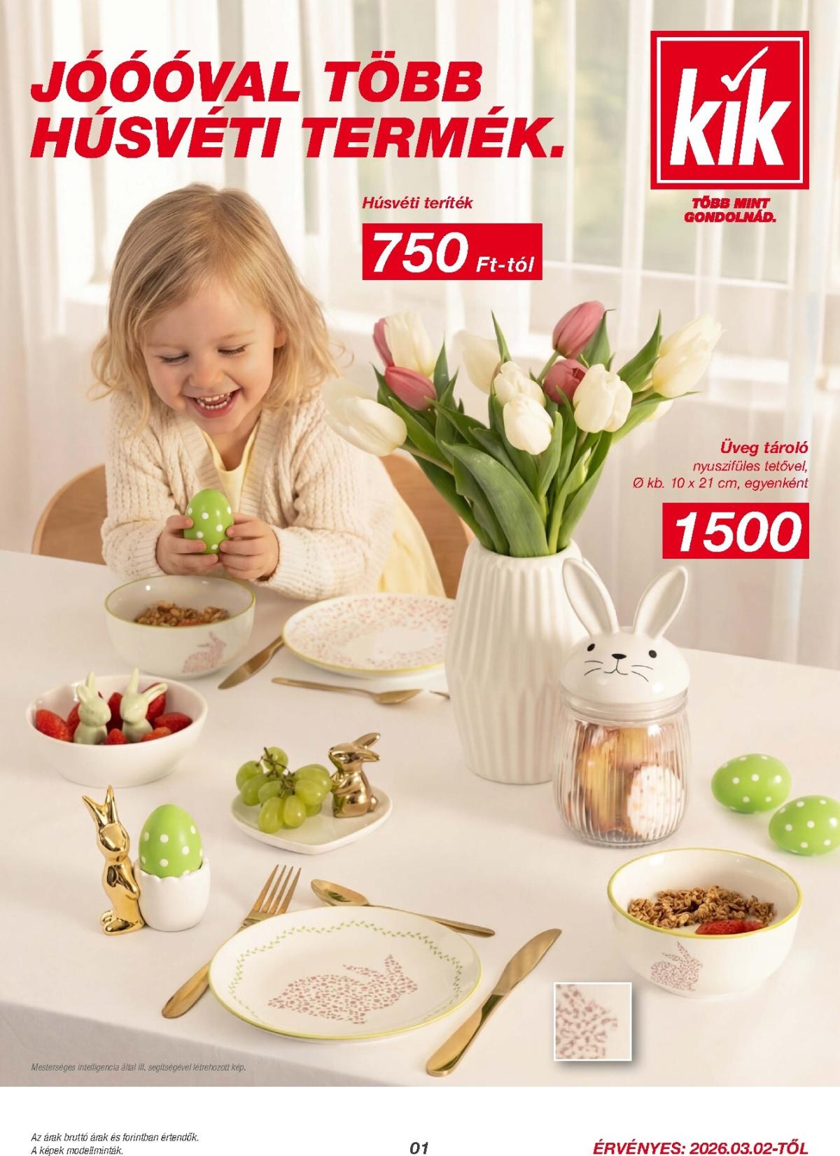 KiK akciós újság, érvényes 2026.03.02. - 2026.03.29.