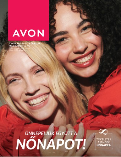 Avon - Nőnapi katalógus akciós újság, érvényes 02.01. - 02.28.