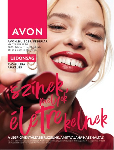 Avon - Februári katalógus akciós újság, érvényes 02.01. - 02.28.