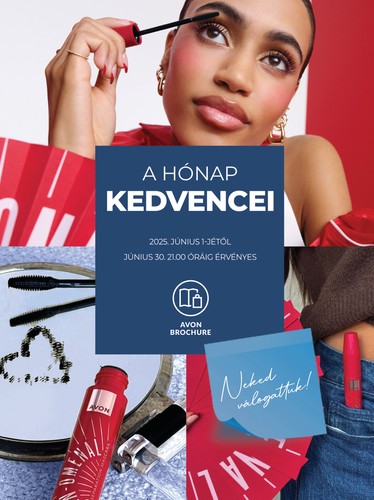 Avon - A hónap kedvencei akciós újság, érvényes 06.01. - 06.30.