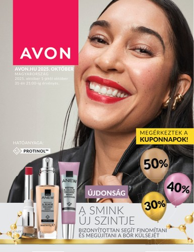 Avon akciós újság, érvényes 10.01. - 10.31.