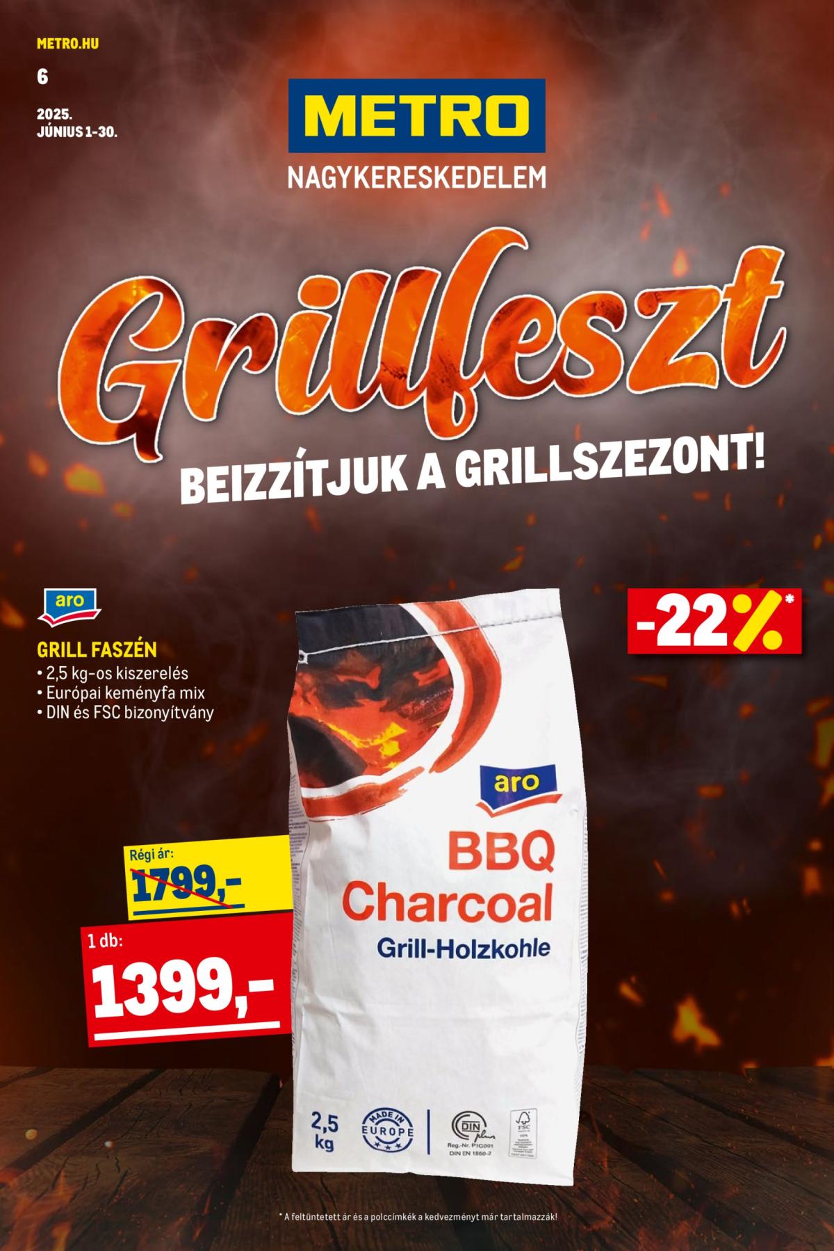 Metro - Grillfeszt akciós újság, érvényes 06.01. - 06.30.