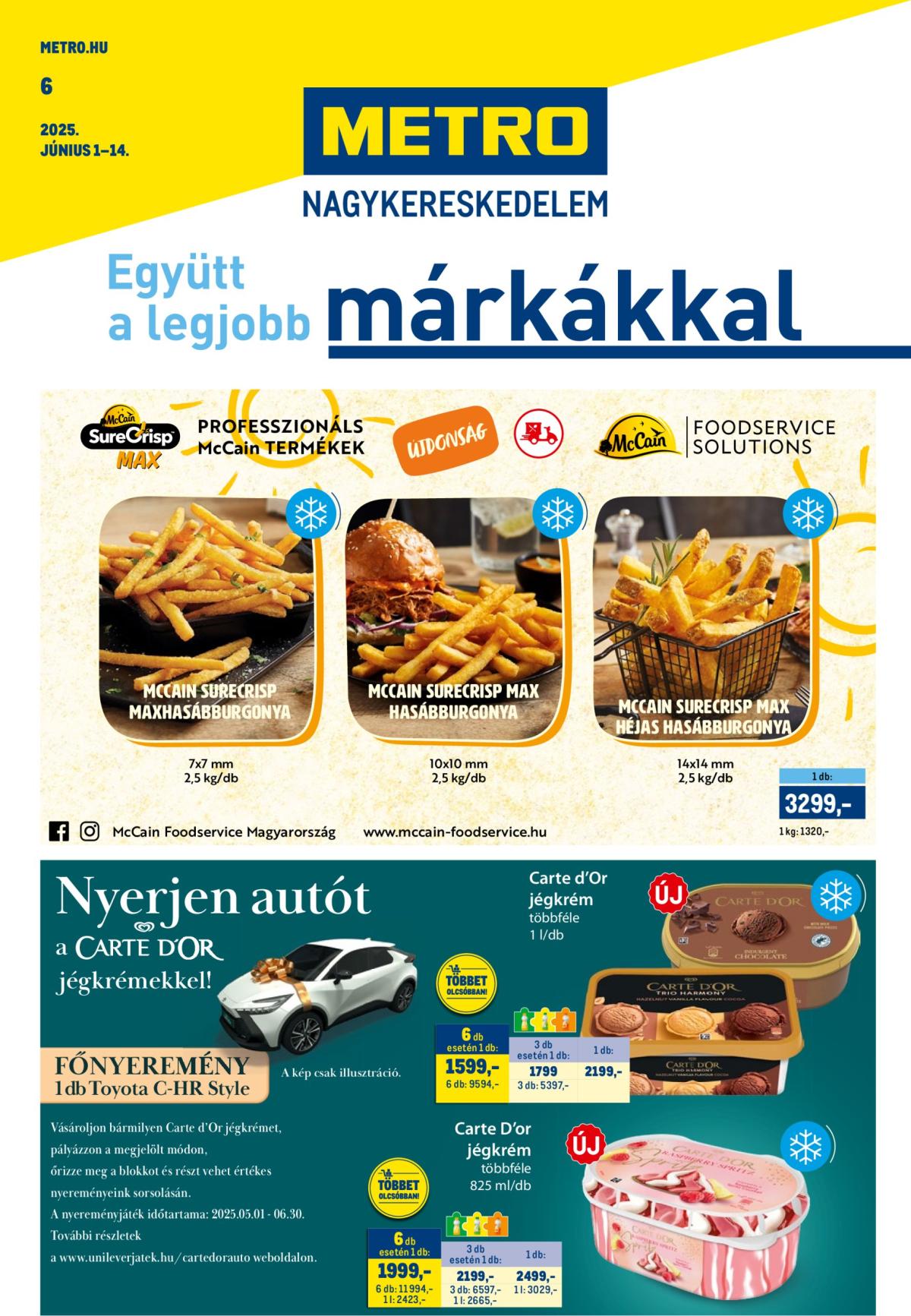 Metro - Márkák katalógus akciós újság, érvényes 06.01. - 06.14.