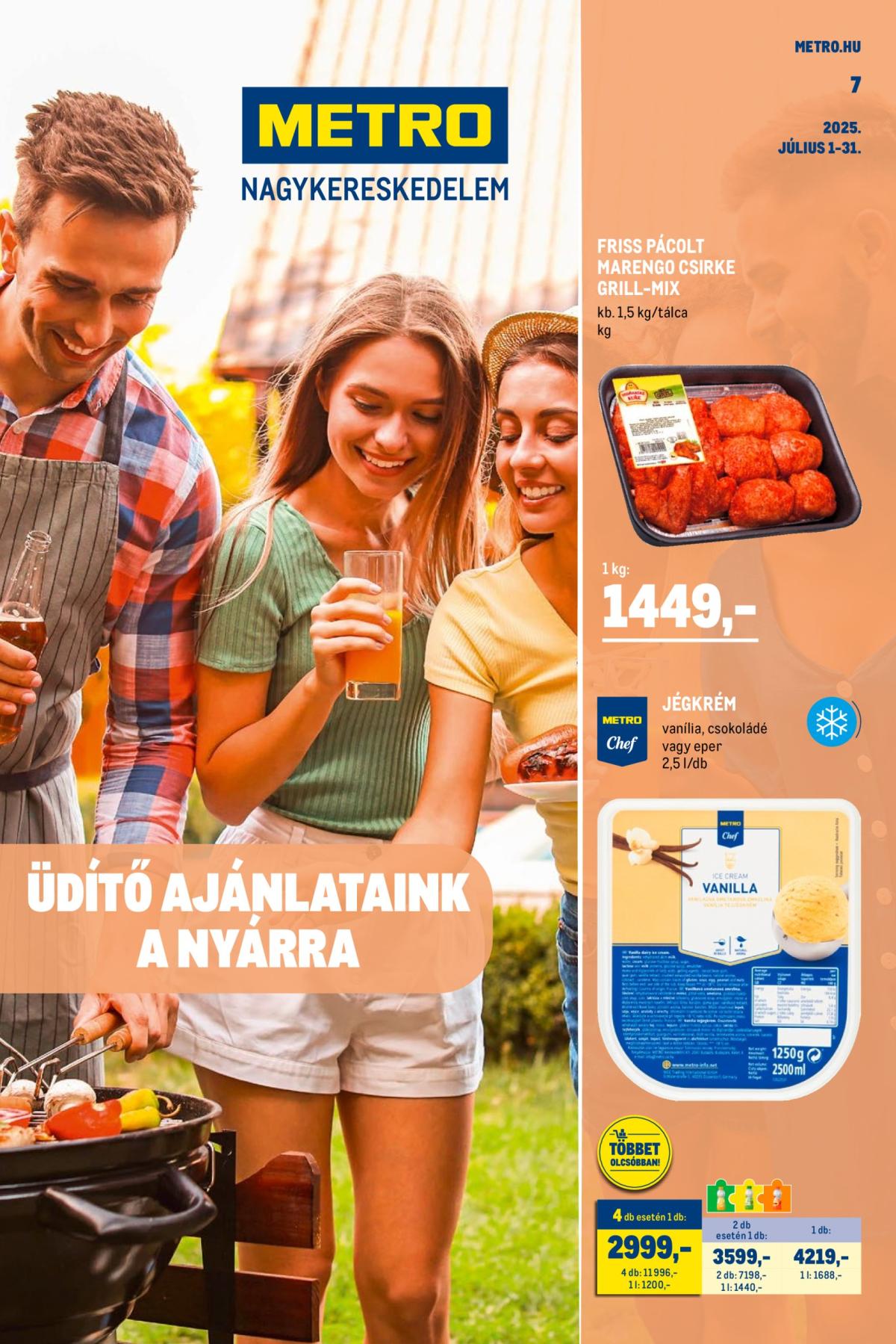 Metro - Üdítő Ajánlataink a nyárra akciós újság, érvényes 07.01. - 07.31.