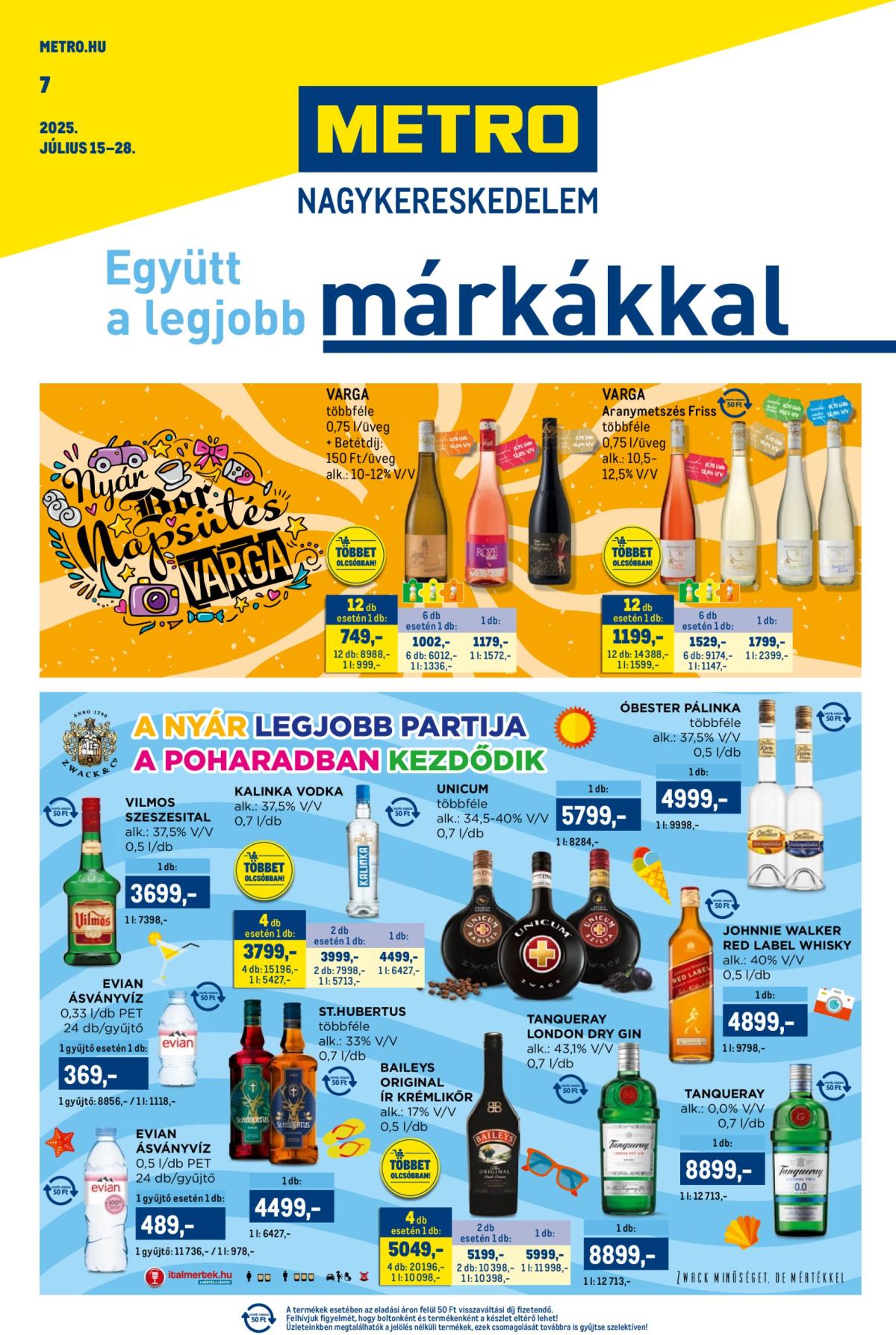 Metro - Márkák katalógus akciós újság, érvényes 07.15. - 07.28.