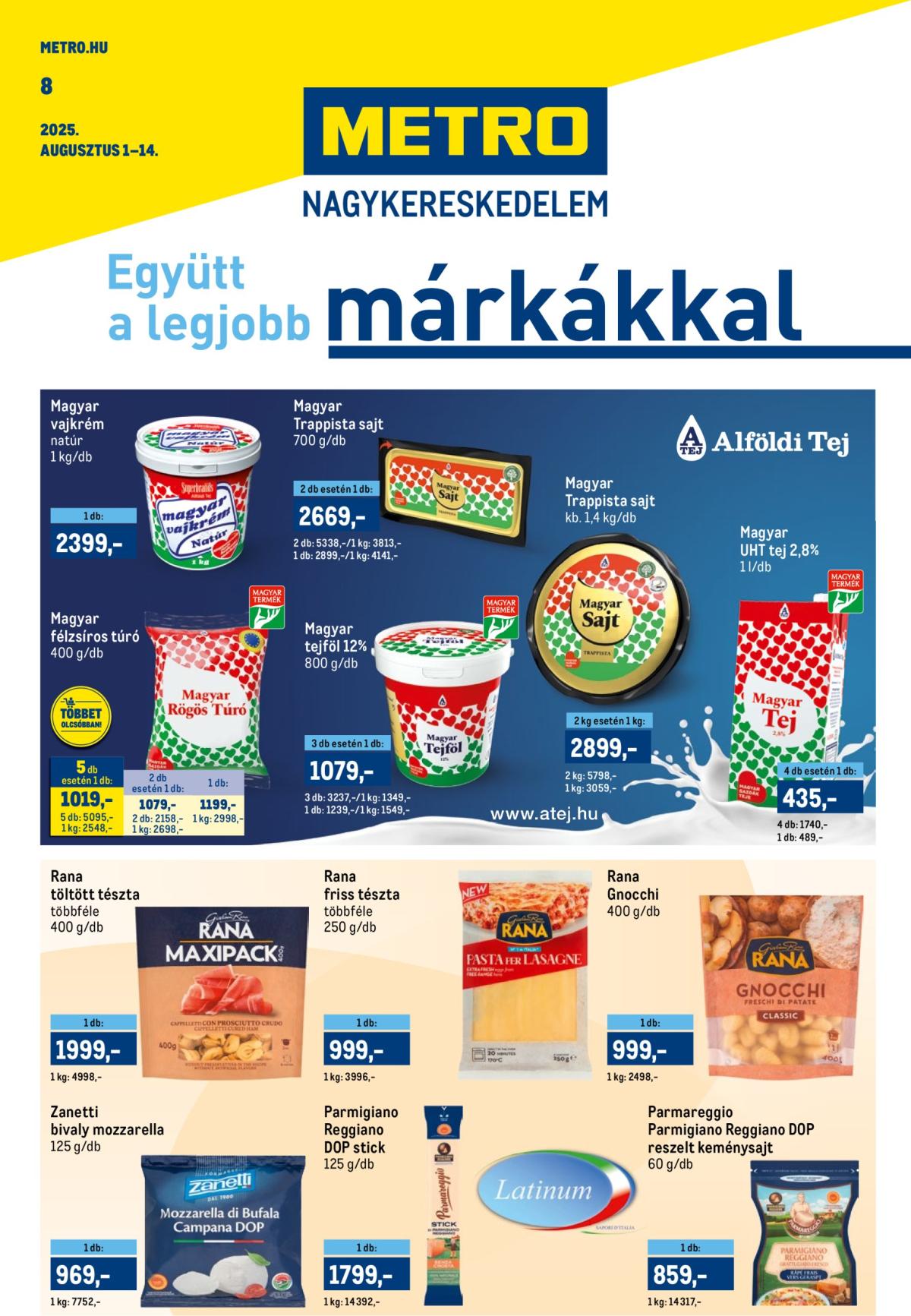 Metro - Márkák katalógus akciós újság, érvényes 08.01. - 08.14.