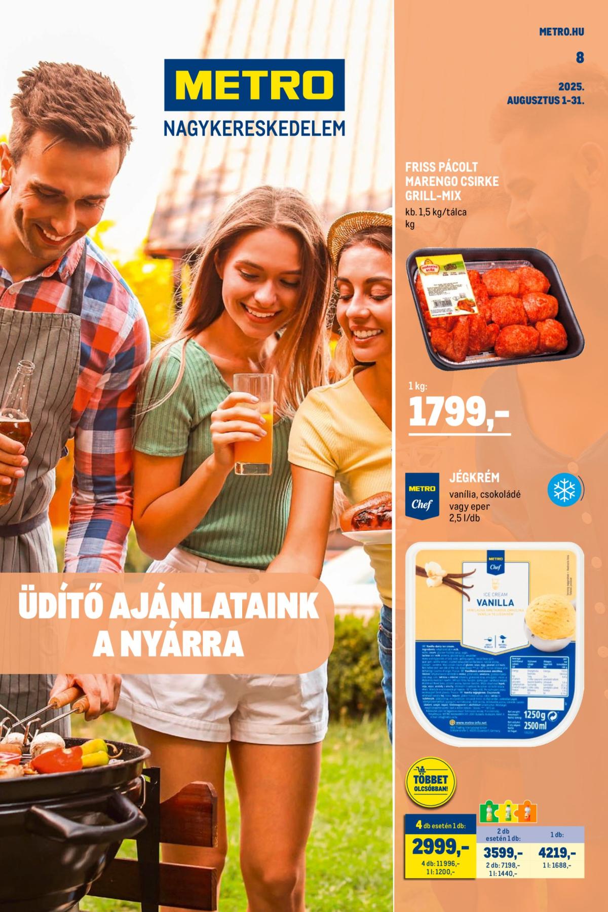 Metro - Üdítő ajánlataink a nyárra akciós újság, érvényes 08.01. - 08.31.