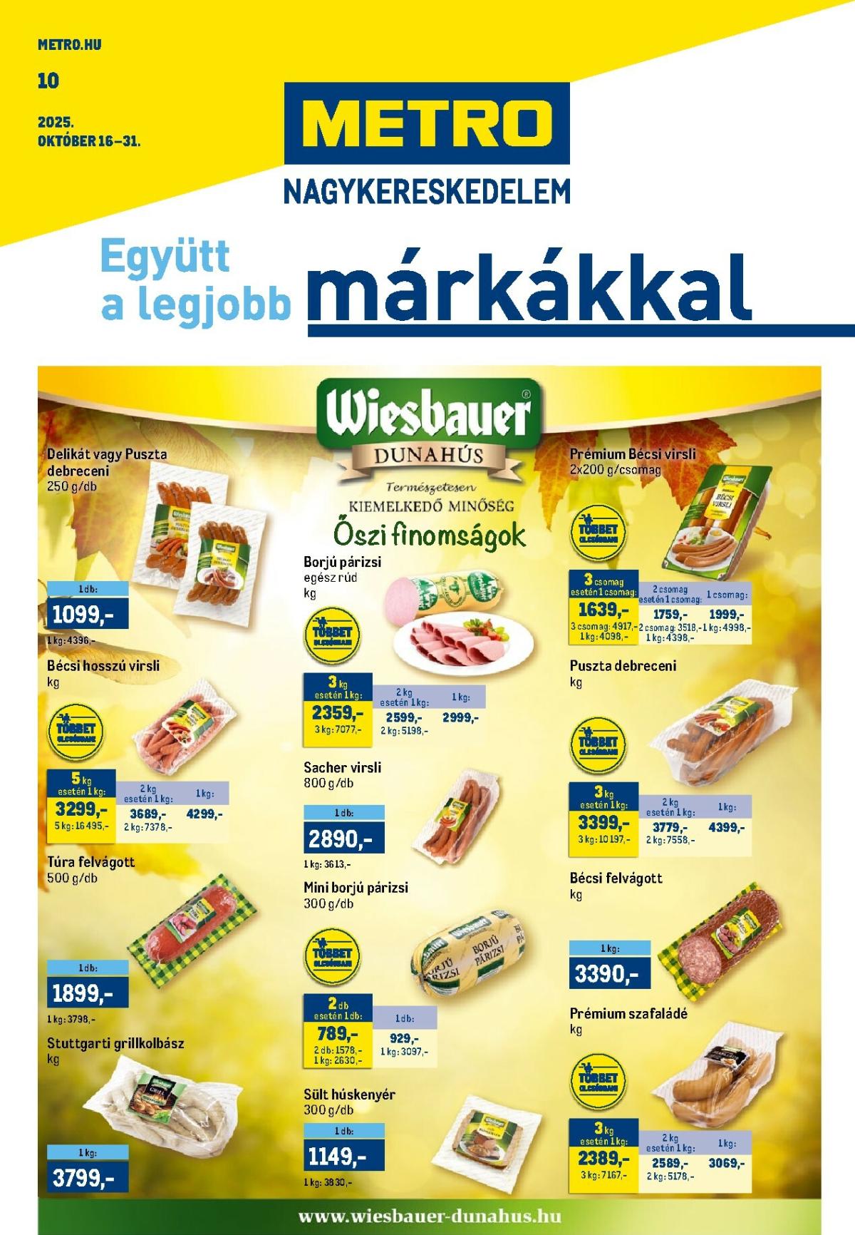 Metro - Márkák katalógus akciós újság, érvényes 10.16. - 10.31.