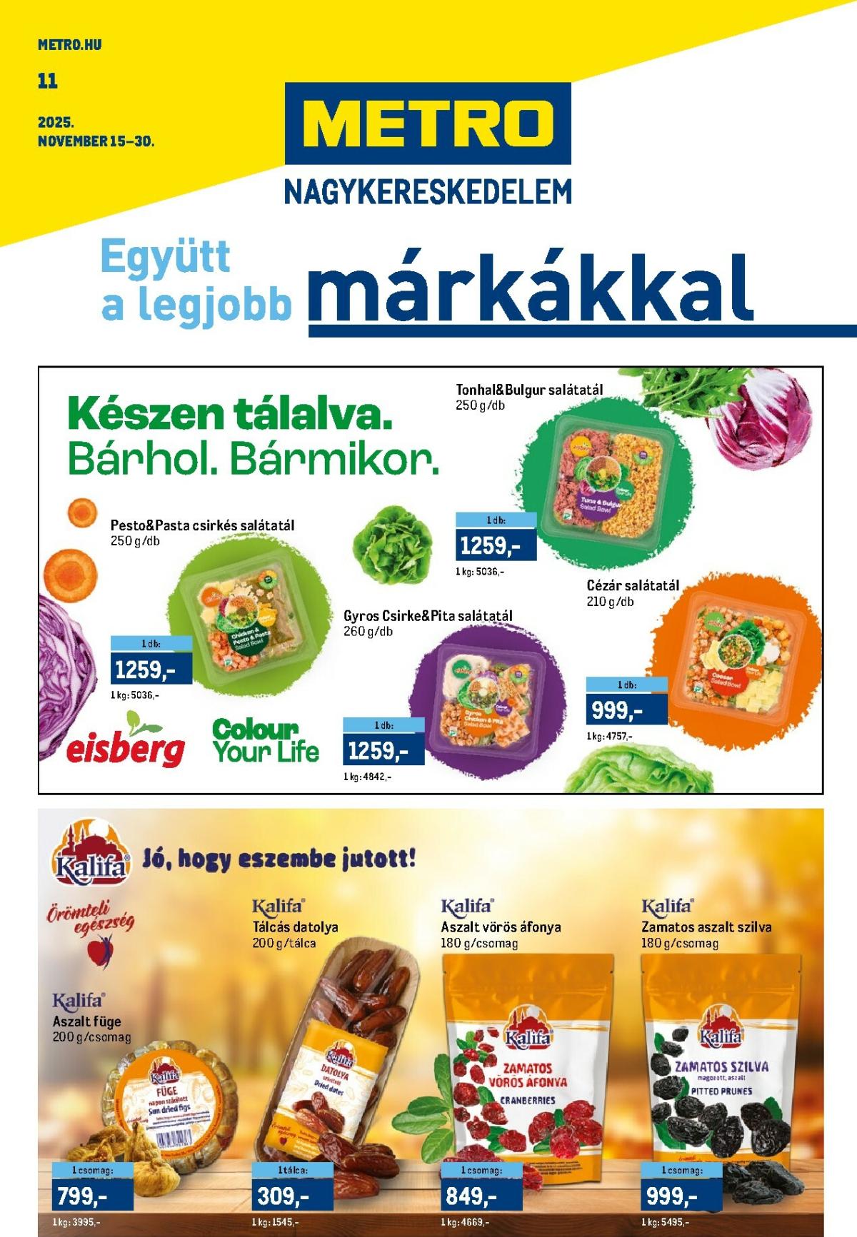 Metro - Márkák katalógus akciós újság, érvényes 11.15. - 11.30.