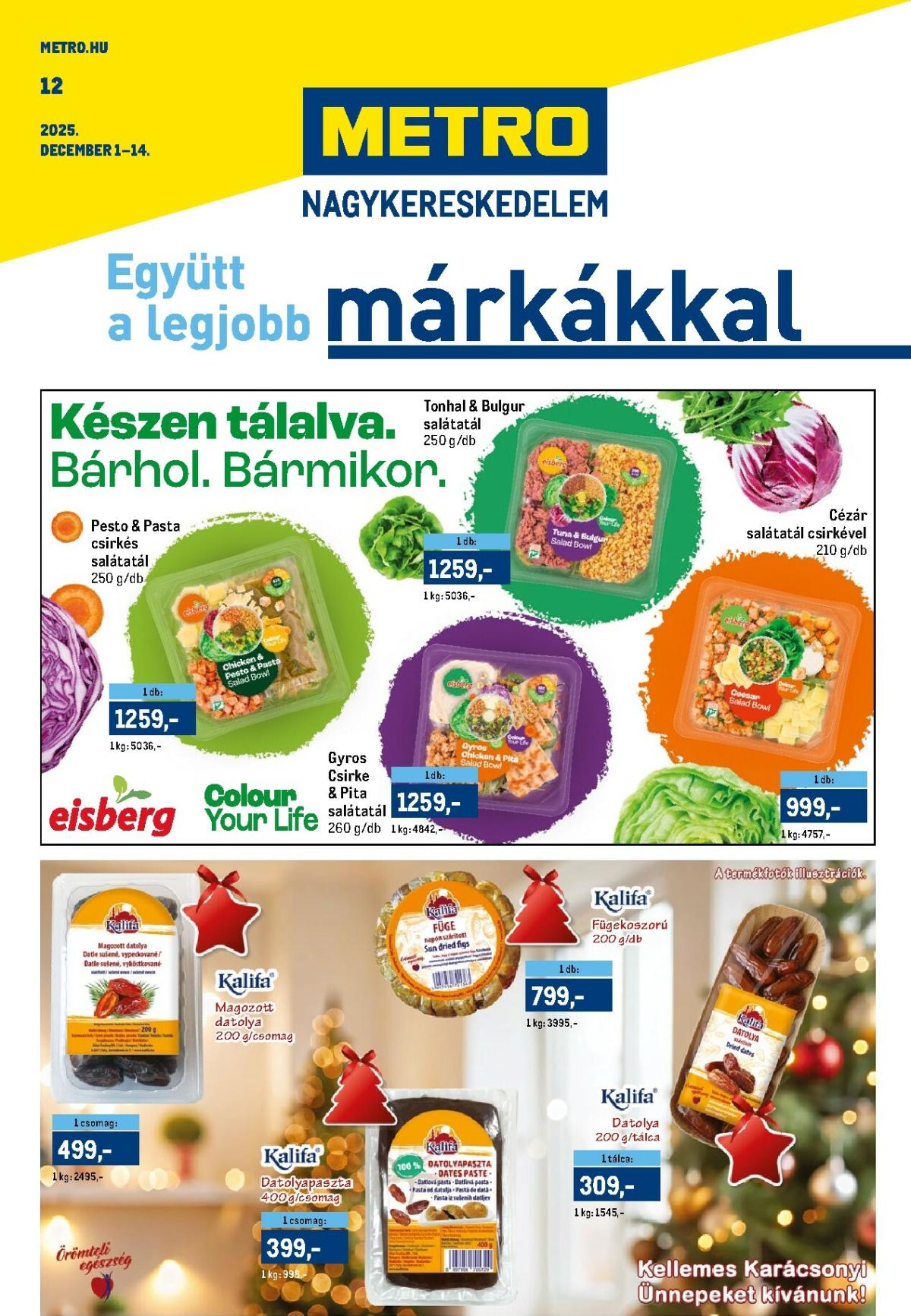 Metro - Márkák akciós újság, érvényes 12.01. - 12.14.