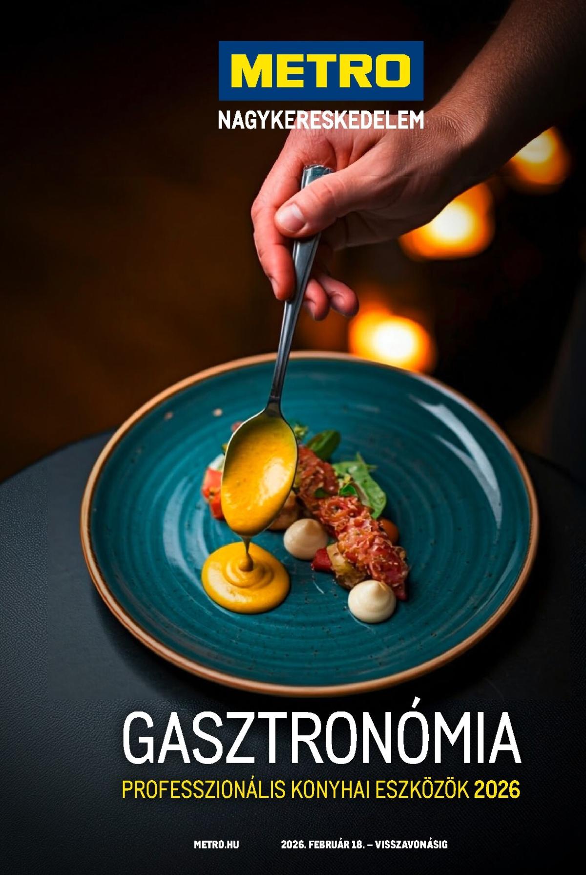 Metro - Gasztro konyha katalógus akciós újság, érvényes 2026.02.18. - 2026.05.31.