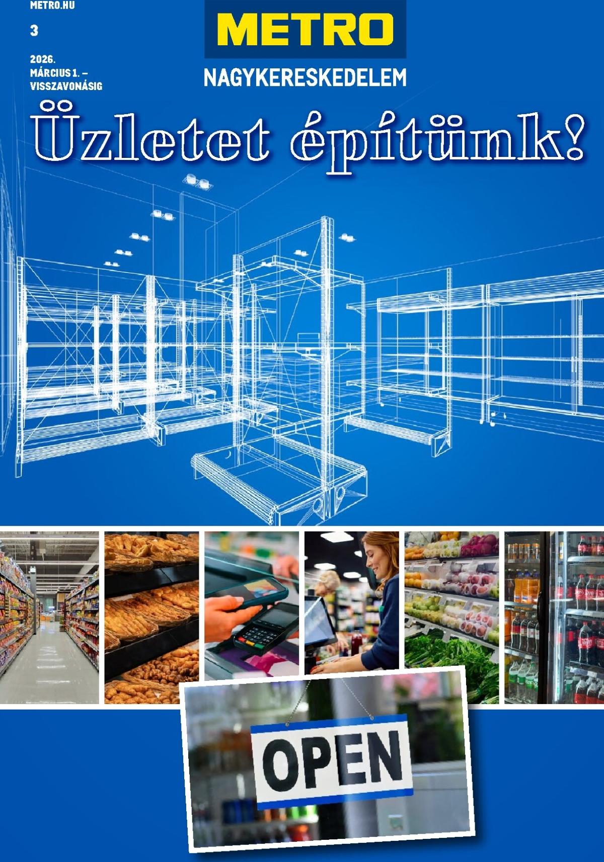 Metro - Üzletet építünk! akciós újság, érvényes 2026.03.01. - 2026.03.31.