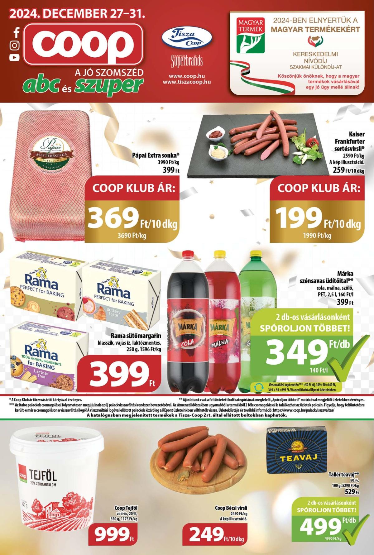 Coop - Abc Szuper akciós újság, érvényes 12.27. - 12.31.