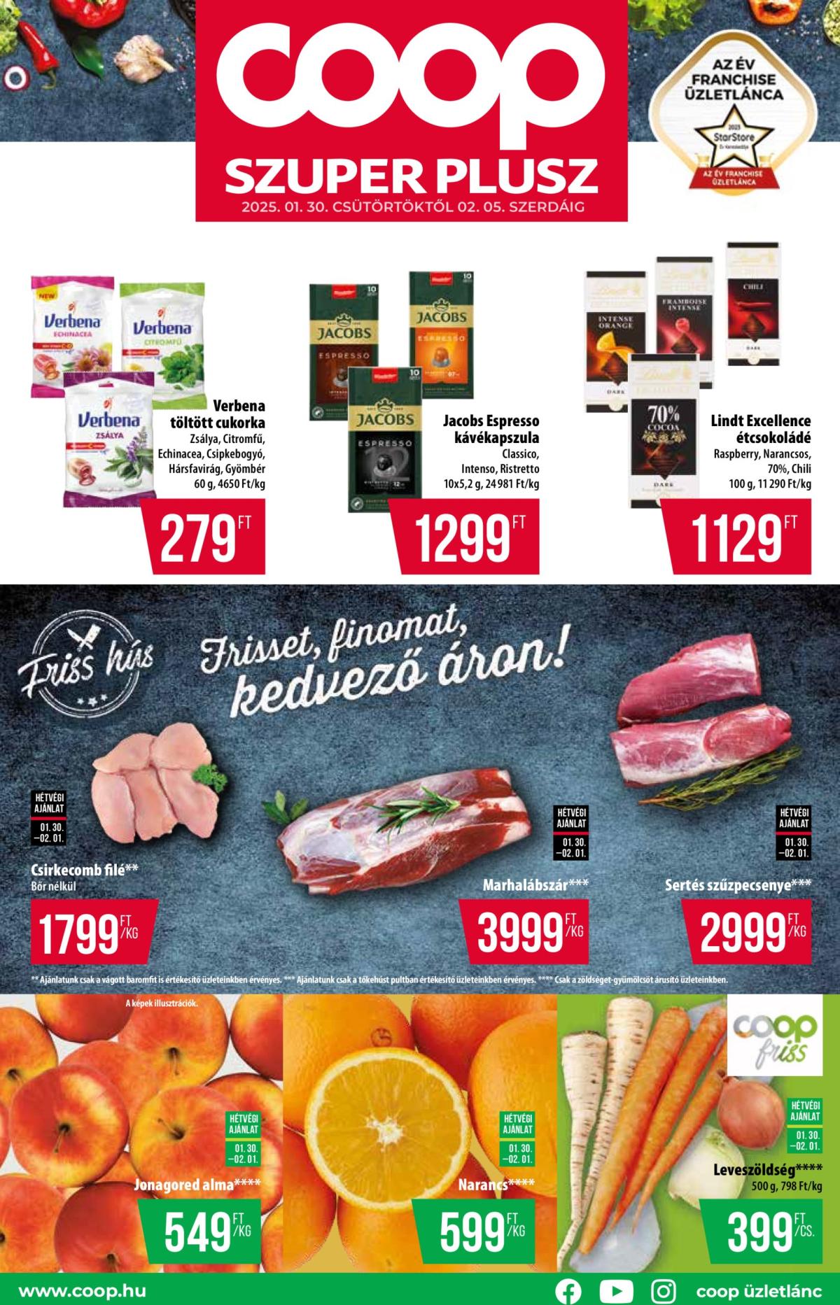 Coop - Szuper Plusz akciós újság, érvényes 01.30. - 02.05.