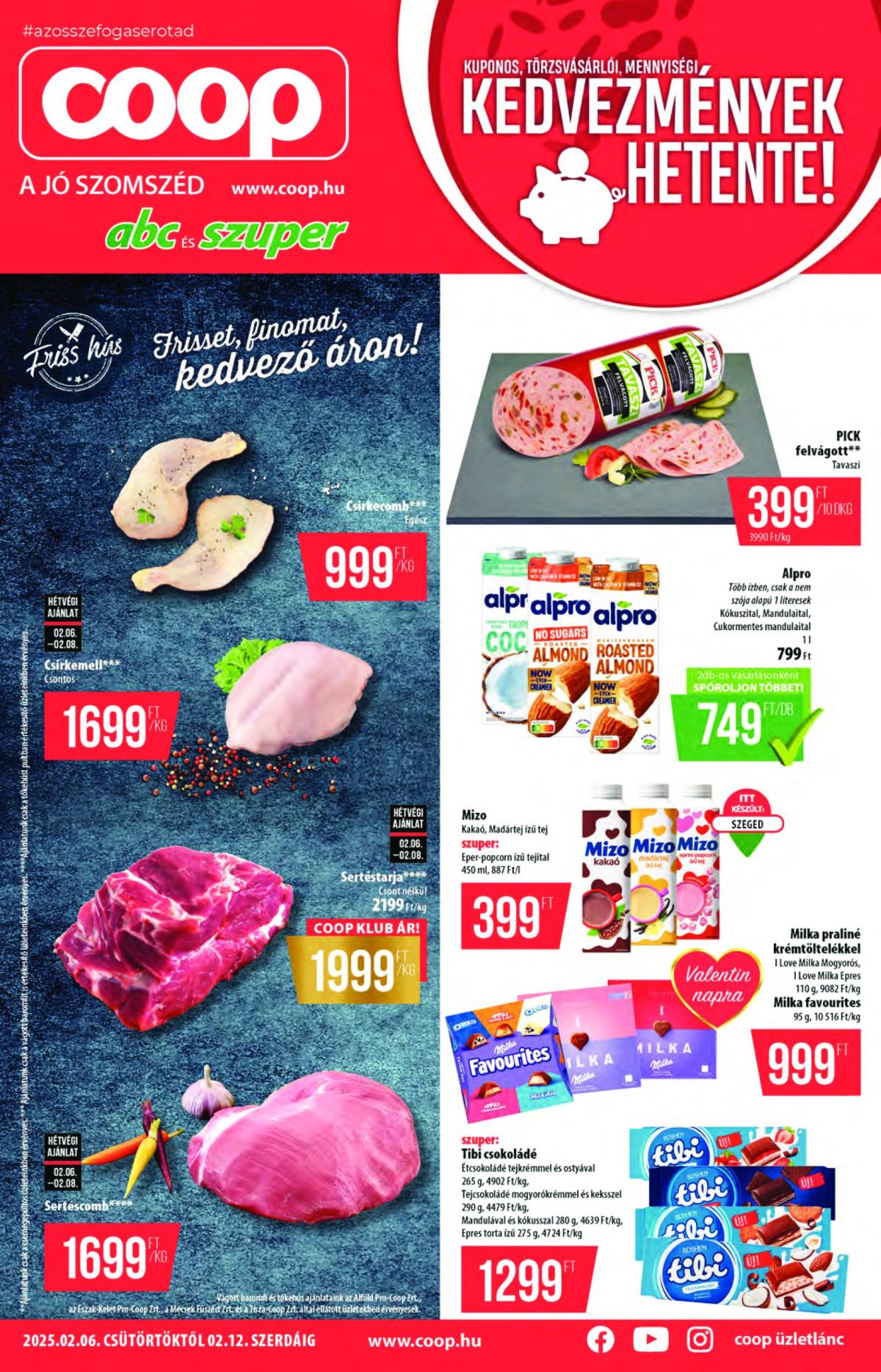 Coop - Abc-Szuper akciós újság, érvényes 02.06. - 02.12.