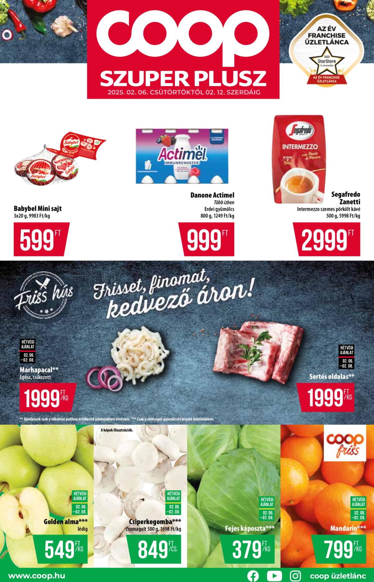 Coop - Szuper Plusz akciós újság, érvényes 02.06. - 02.12.