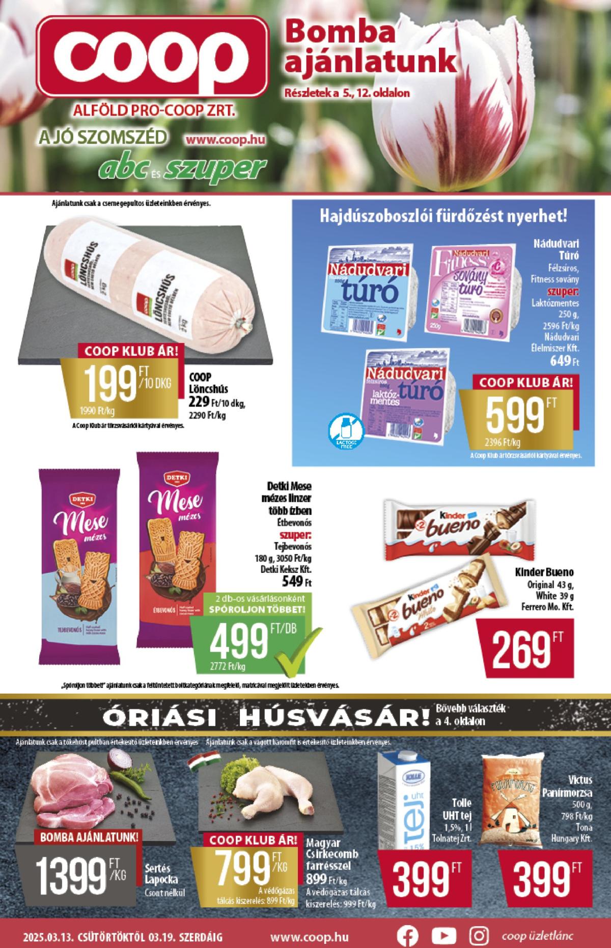 Coop - Alföld akciós újság, érvényes 03.13. - 03.19.