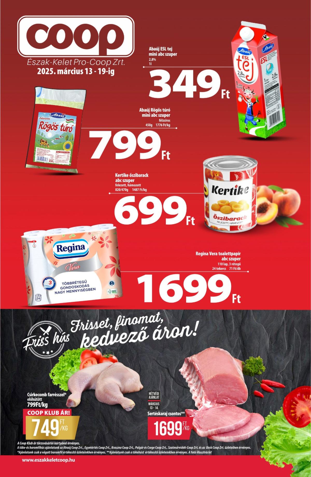 Coop - Észak-Kelet akciós újság, érvényes 03.13. - 03.19.
