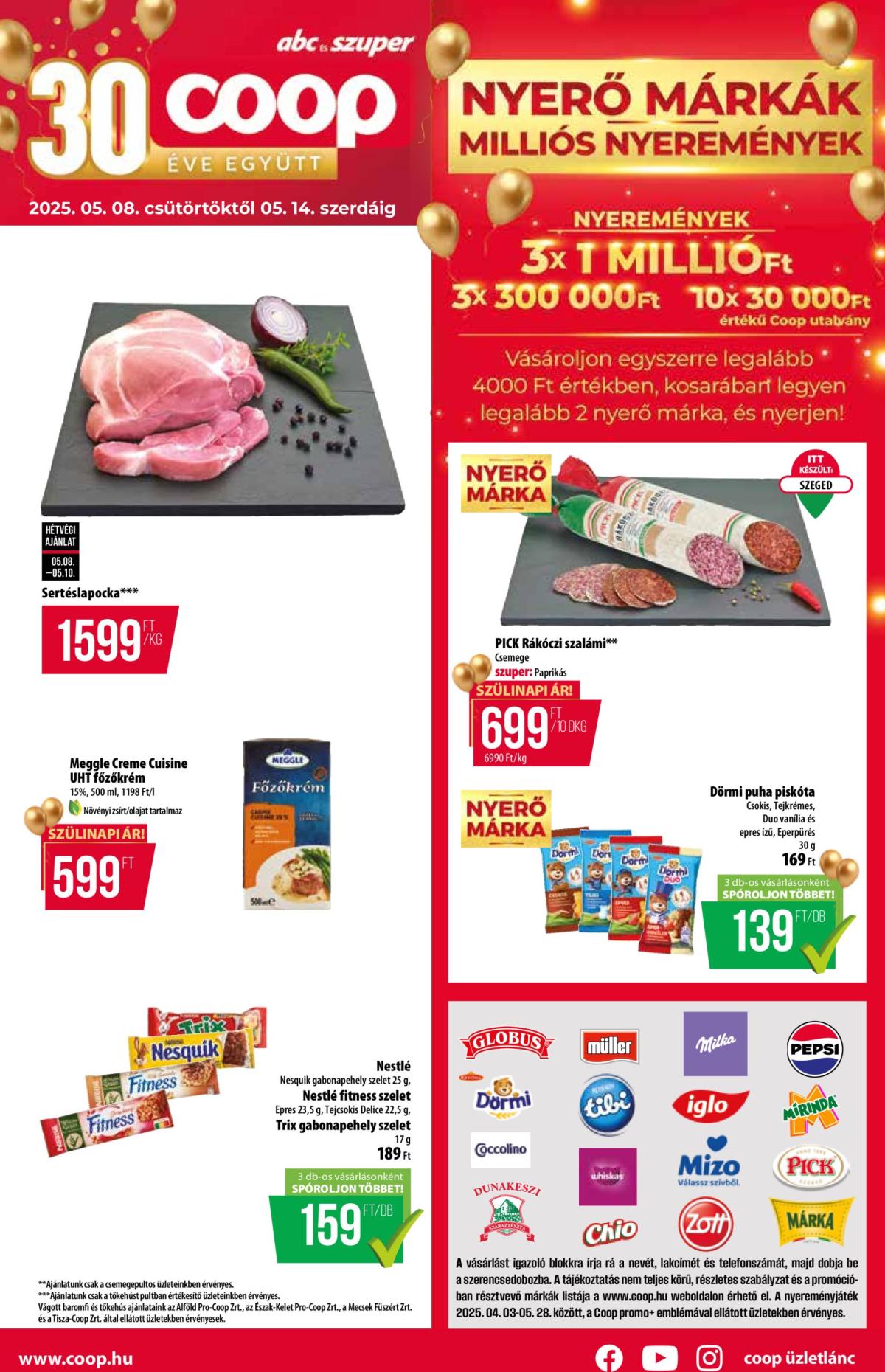 Coop - Abc-Szuper akciós újság, érvényes 05.08. - 05.14.