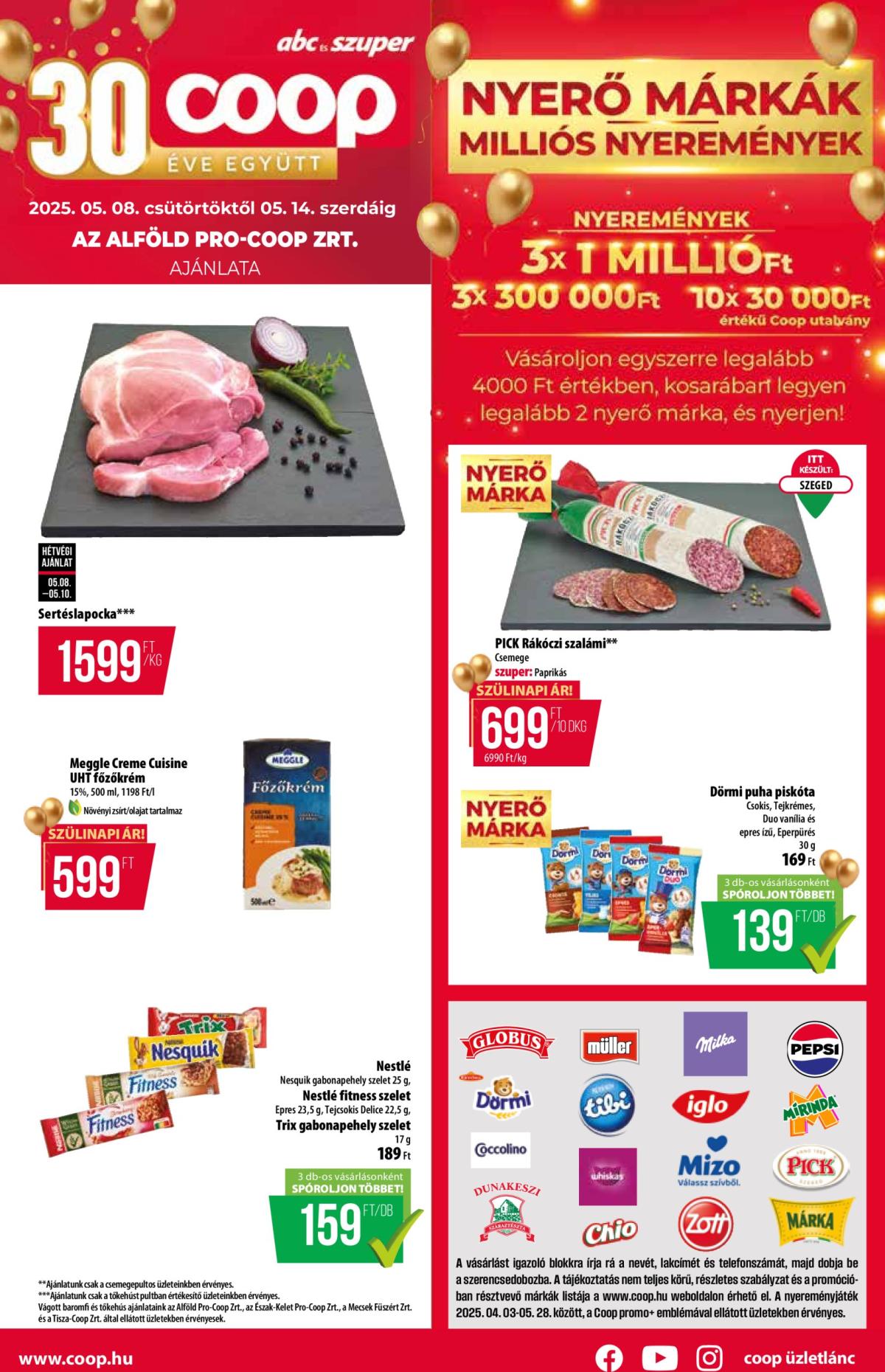 Coop - Alföld - Abc-Szuper akciós újság, érvényes 05.08. - 05.14.