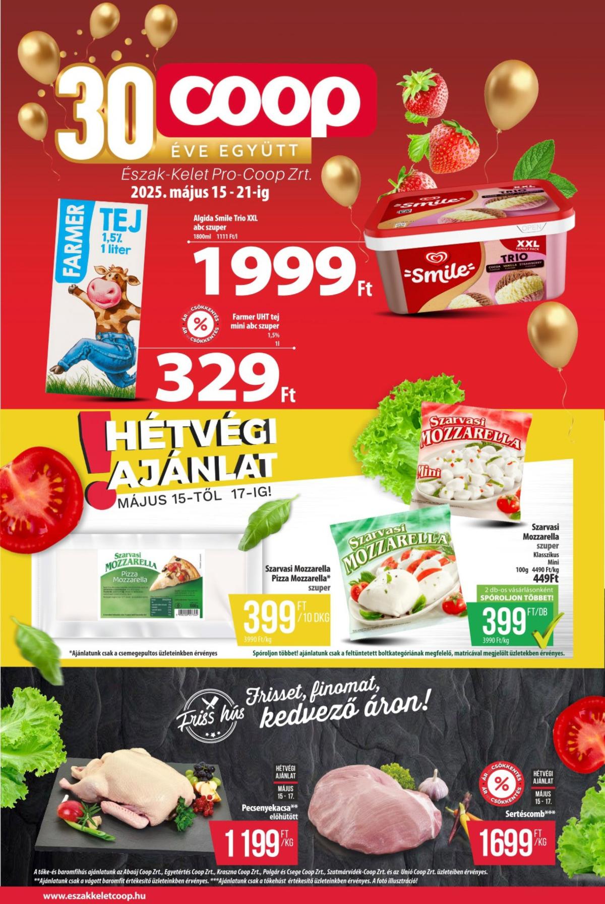 Coop - Észak-Kelet akciós újság, érvényes 05.15. - 05.21.