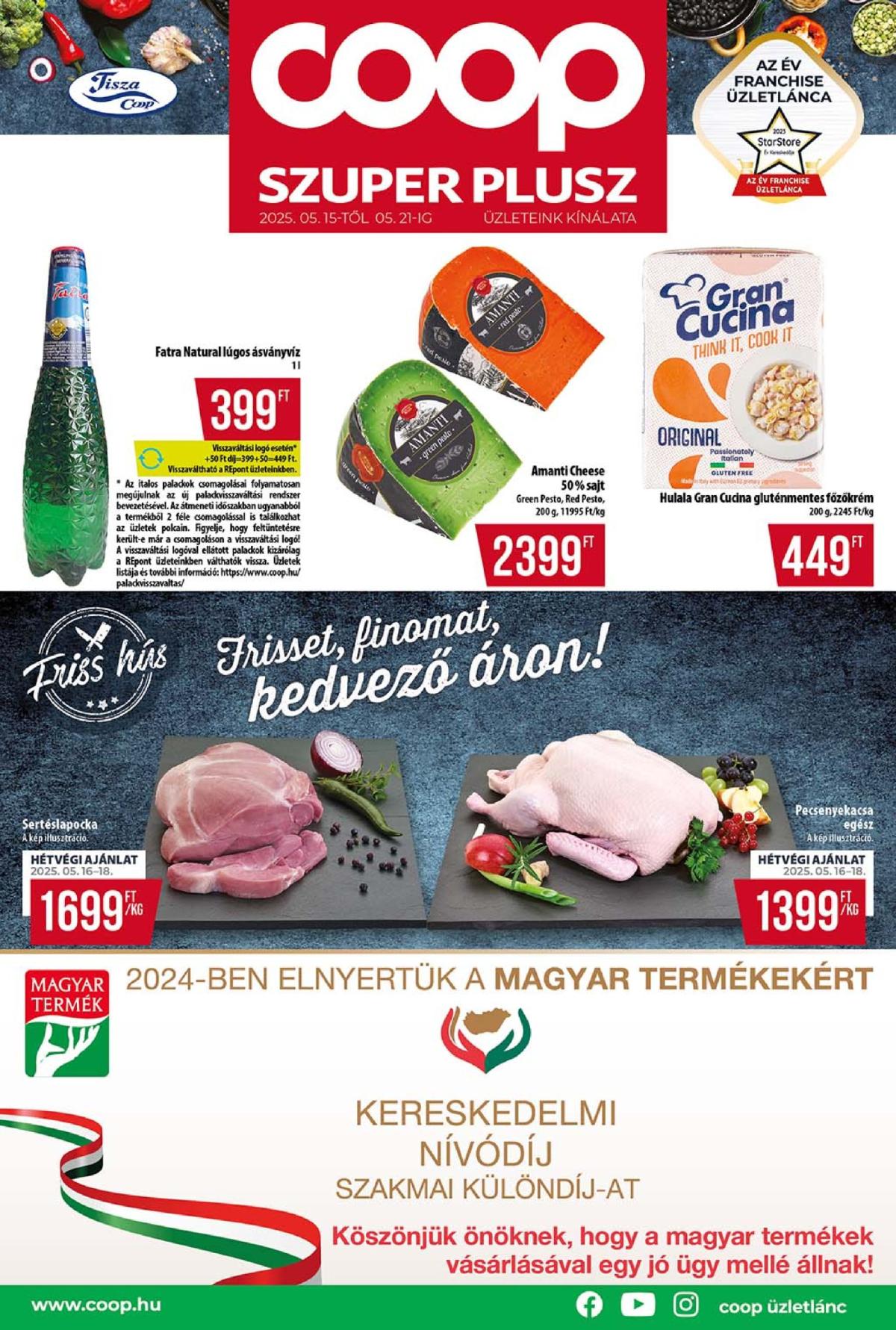 Coop - Szuper Plusz akciós újság, érvényes 05.15. - 05.21.