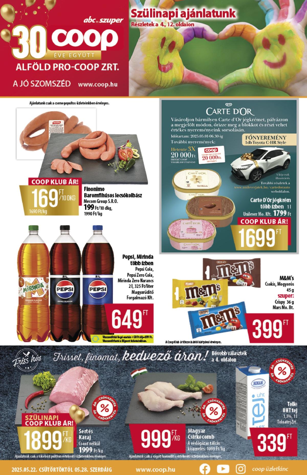 Coop - Alföld akciós újság, érvényes 05.22. - 05.28.