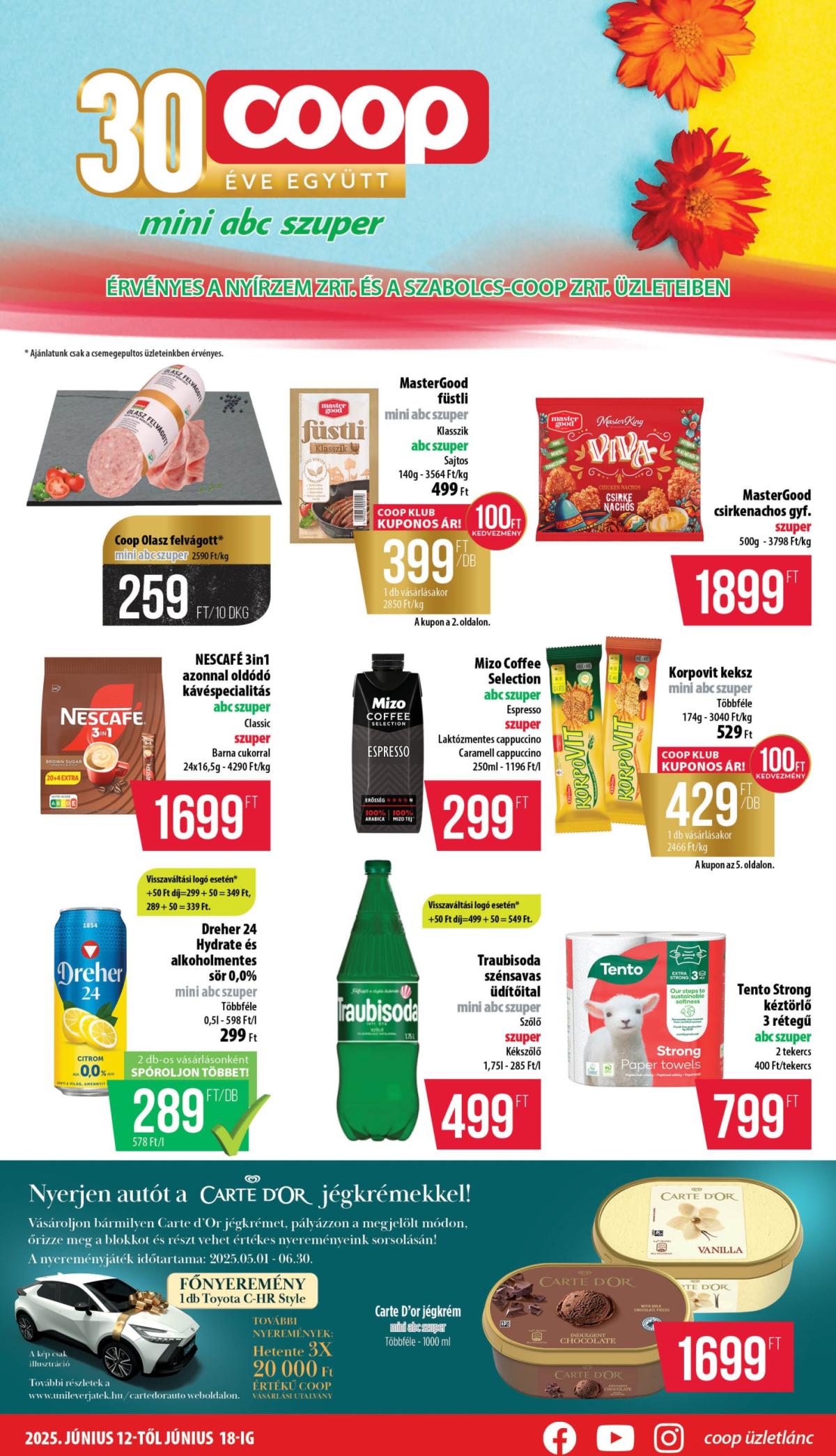 Coop - Nyírzem/Szabolcs Coop akciós újság, érvényes 06.12. - 06.18.