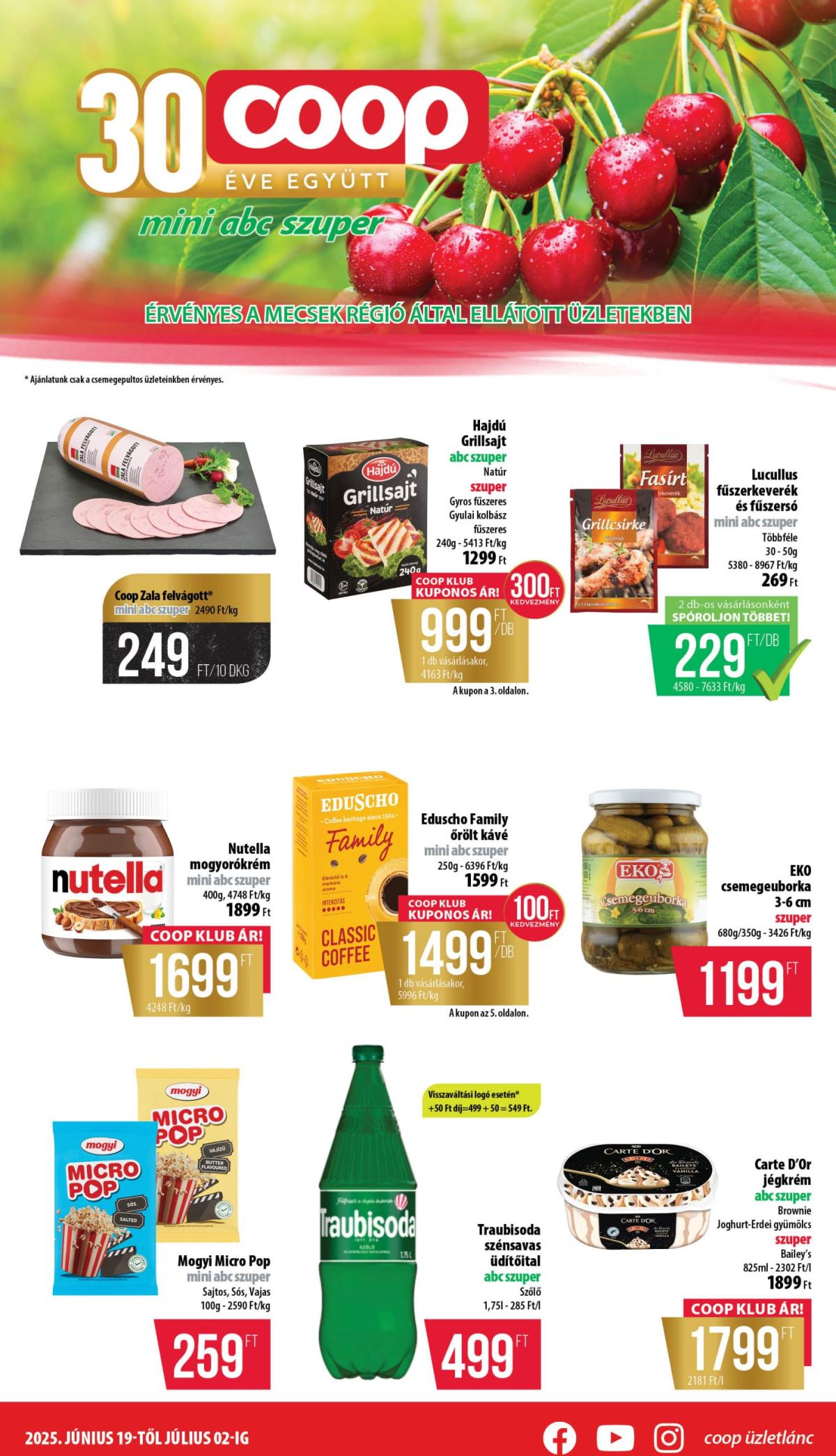 Coop - Mecsek akciós újság, érvényes 06.19. - 07.02.