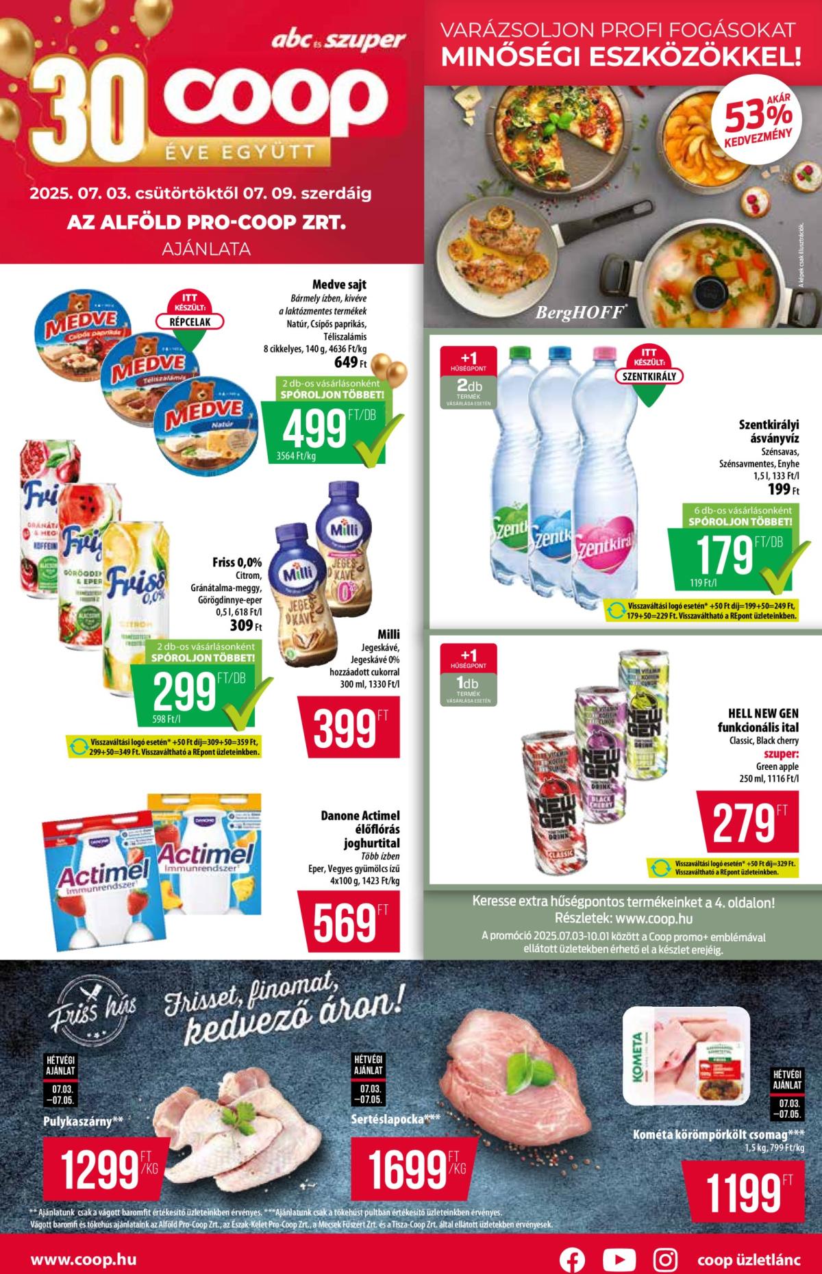 Coop - Alföld - Abc-Szuper akciós újság, érvényes 07.03. - 07.09.