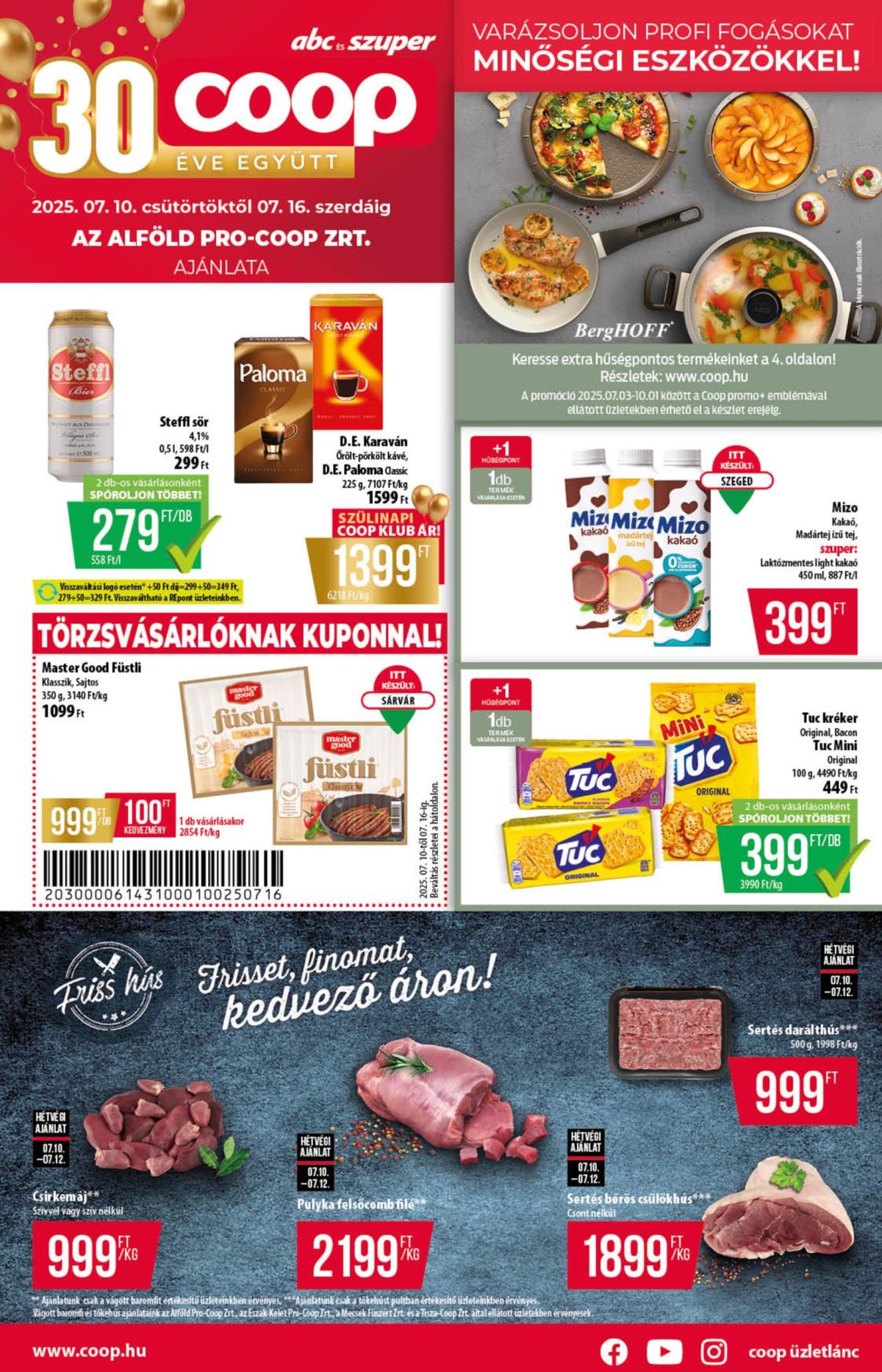 Coop - Alföld - Abc-Szuper akciós újság, érvényes 07.10. - 07.16.