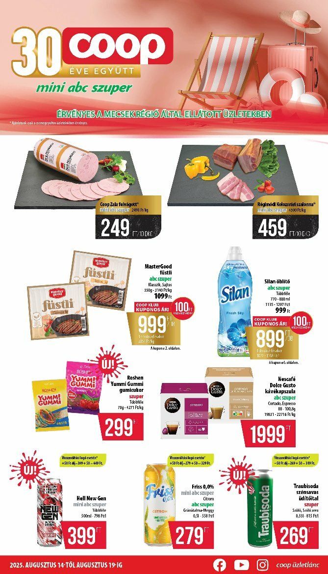 Coop - Mecsek akciós újság, érvényes 08.14. - 08.19.