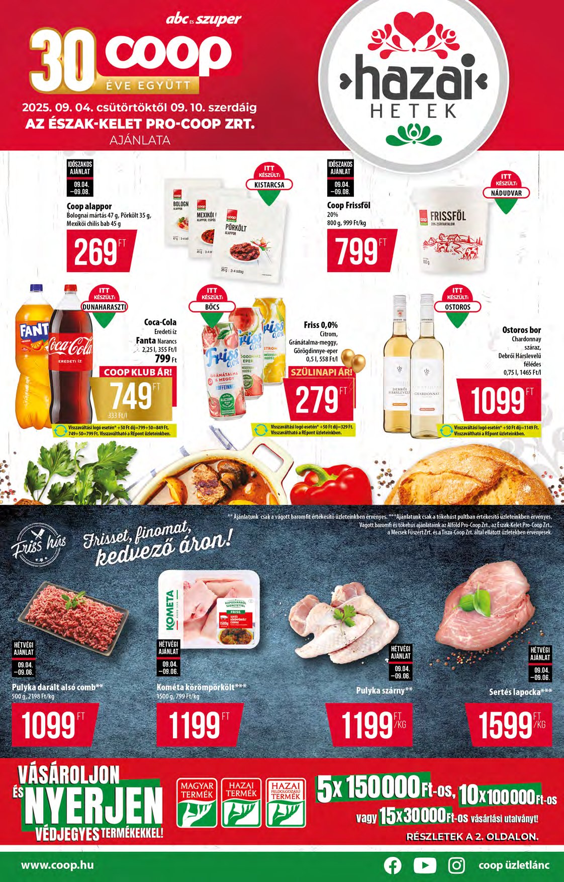 Coop - Észak-Kelet - Abc Szuper akciós újság, érvényes 09.04. - 09.10.