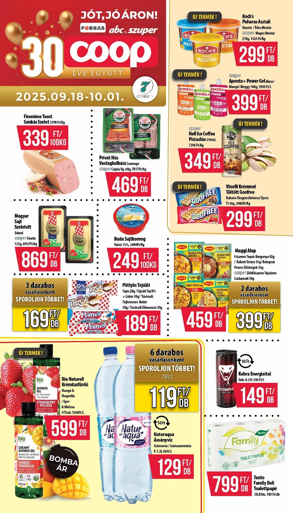 Coop - Hétforrás akciós újság, érvényes 09.18. - 10.01.