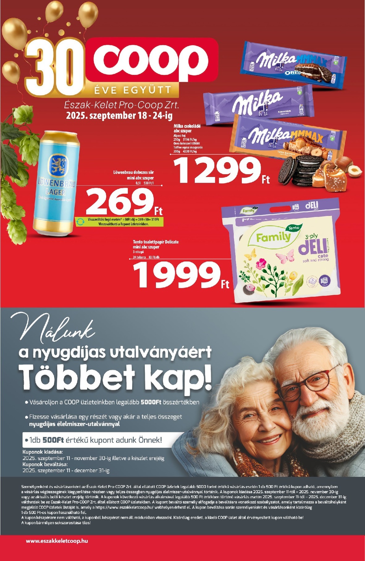 Coop - Észak-Kelet akciós újság, érvényes 09.18. - 09.24.