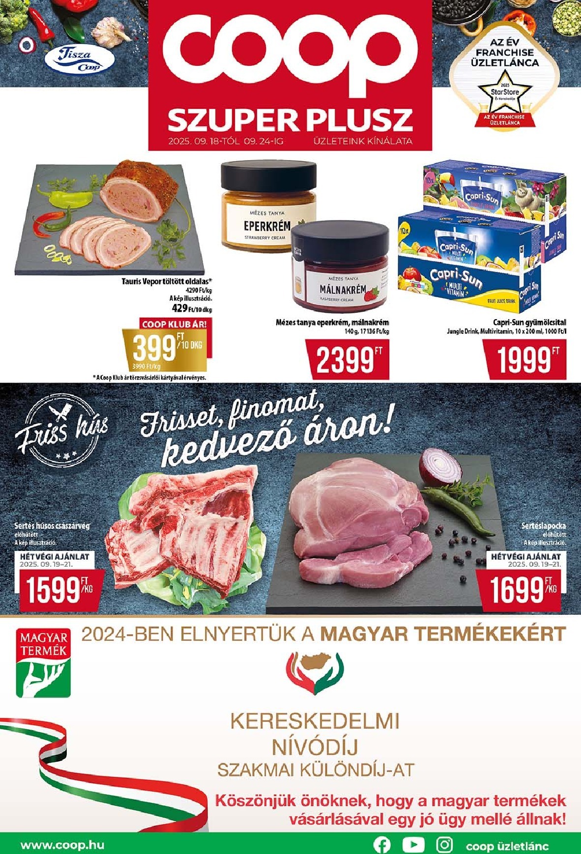 Coop - Szuper Plusz akciós újság, érvényes 09.18. - 09.24.