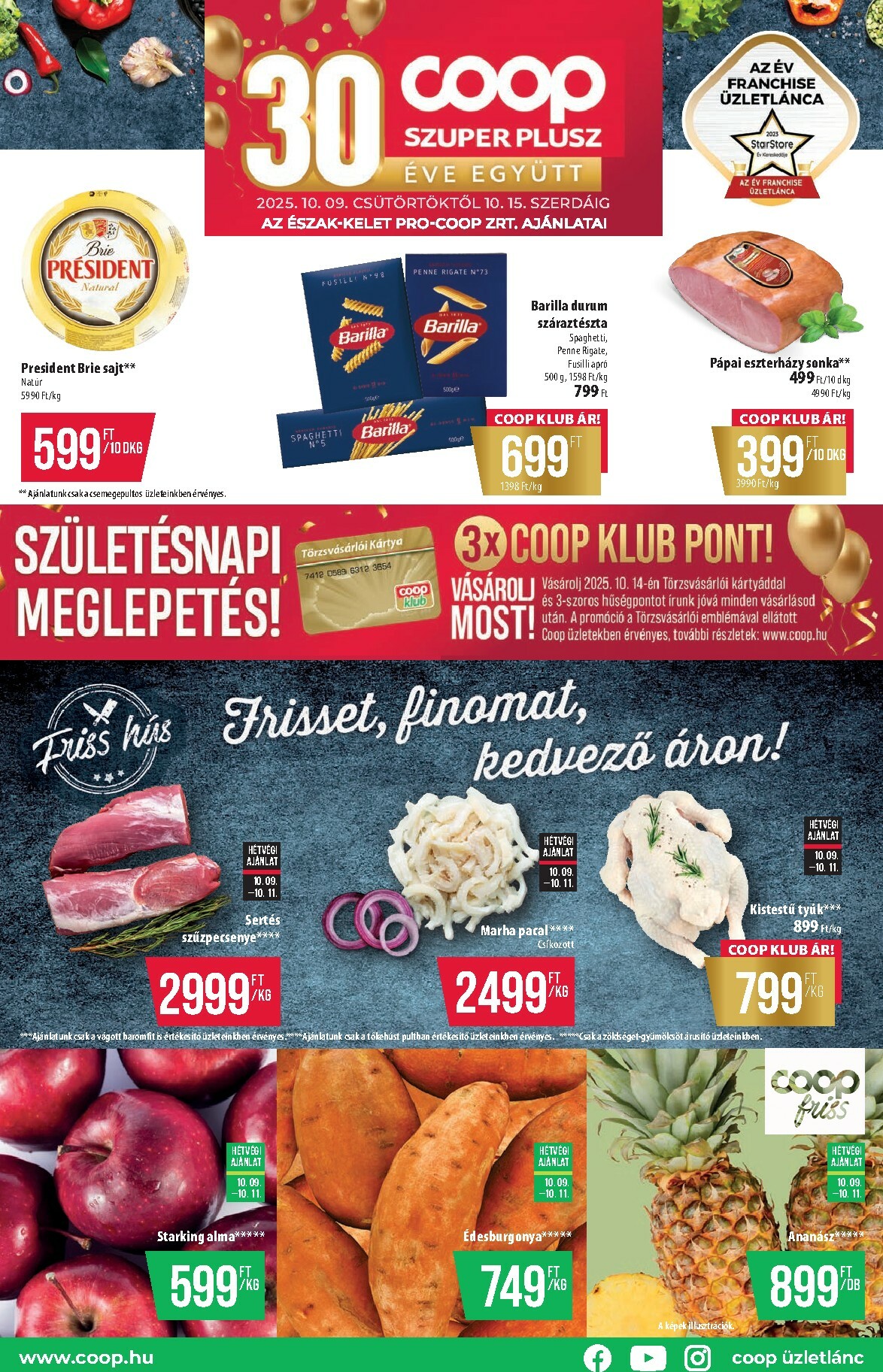 Coop - Észak-Kelet - Szuper Plusz akciós újság, érvényes 10.09. - 10.15.