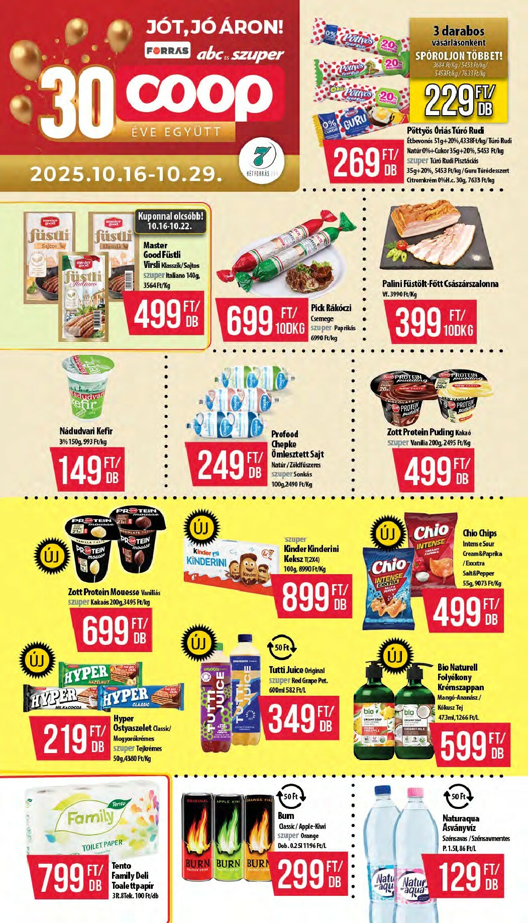 Coop - Hétforrás Abc Szuper akciós újság, érvényes 10.16. - 10.29.