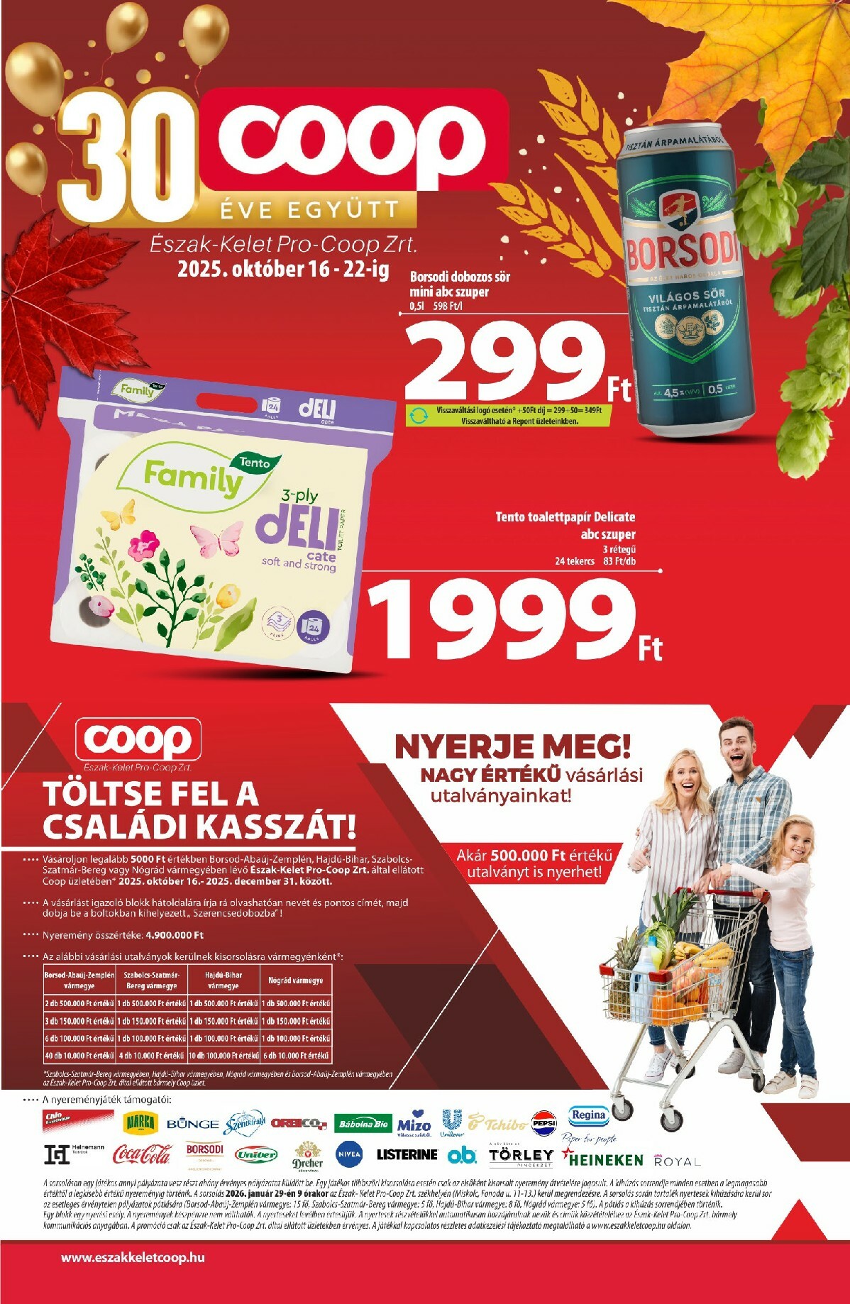 Coop - Észak-Kelet akciós újság, érvényes 10.16. - 10.22.