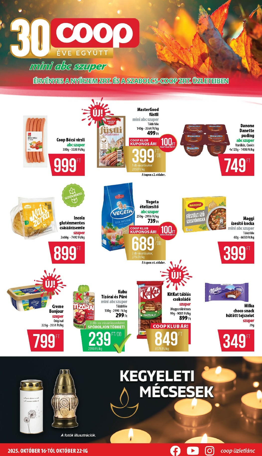 Coop - Mini Abc Szuper Nyírzem/Szabolcs akciós újság, érvényes 10.16. - 10.22.