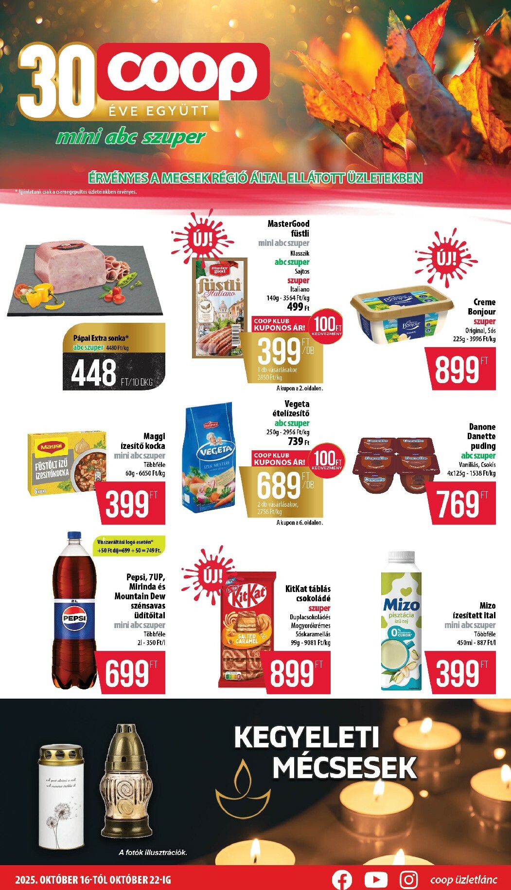 Coop - Mini Abc Szuper Mecsek akciós újság, érvényes 10.16. - 10.22.