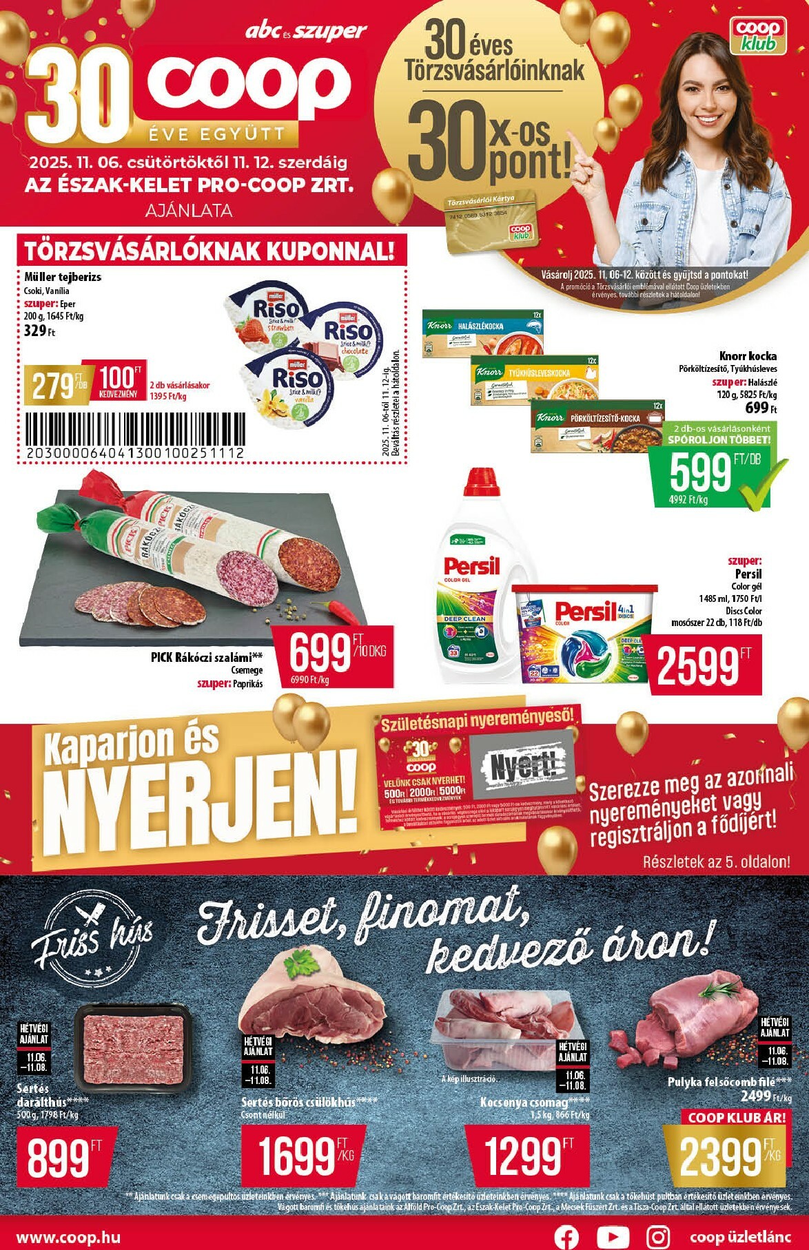 Coop - Észak-Kelet - Abc-Szuper akciós újság, érvényes 11.06. - 11.12.