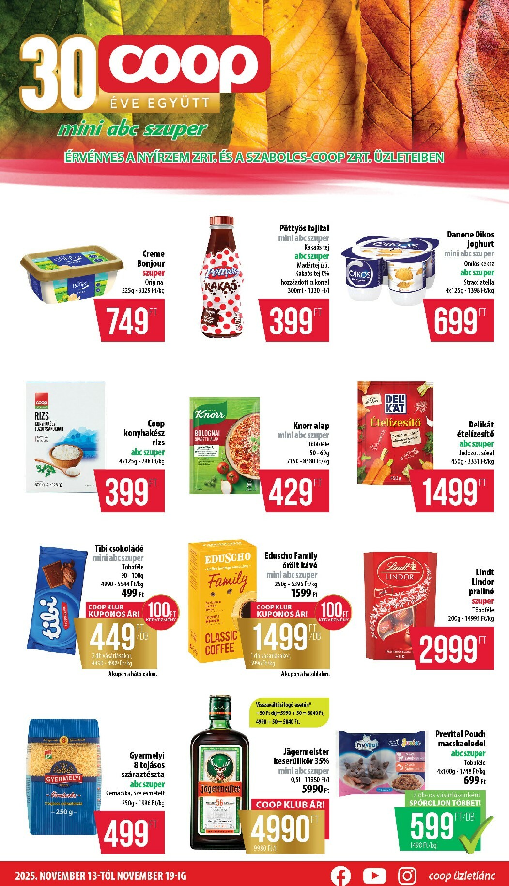 Coop - Mini Abc Szuper akciós újság, érvényes 11.13. - 11.19.