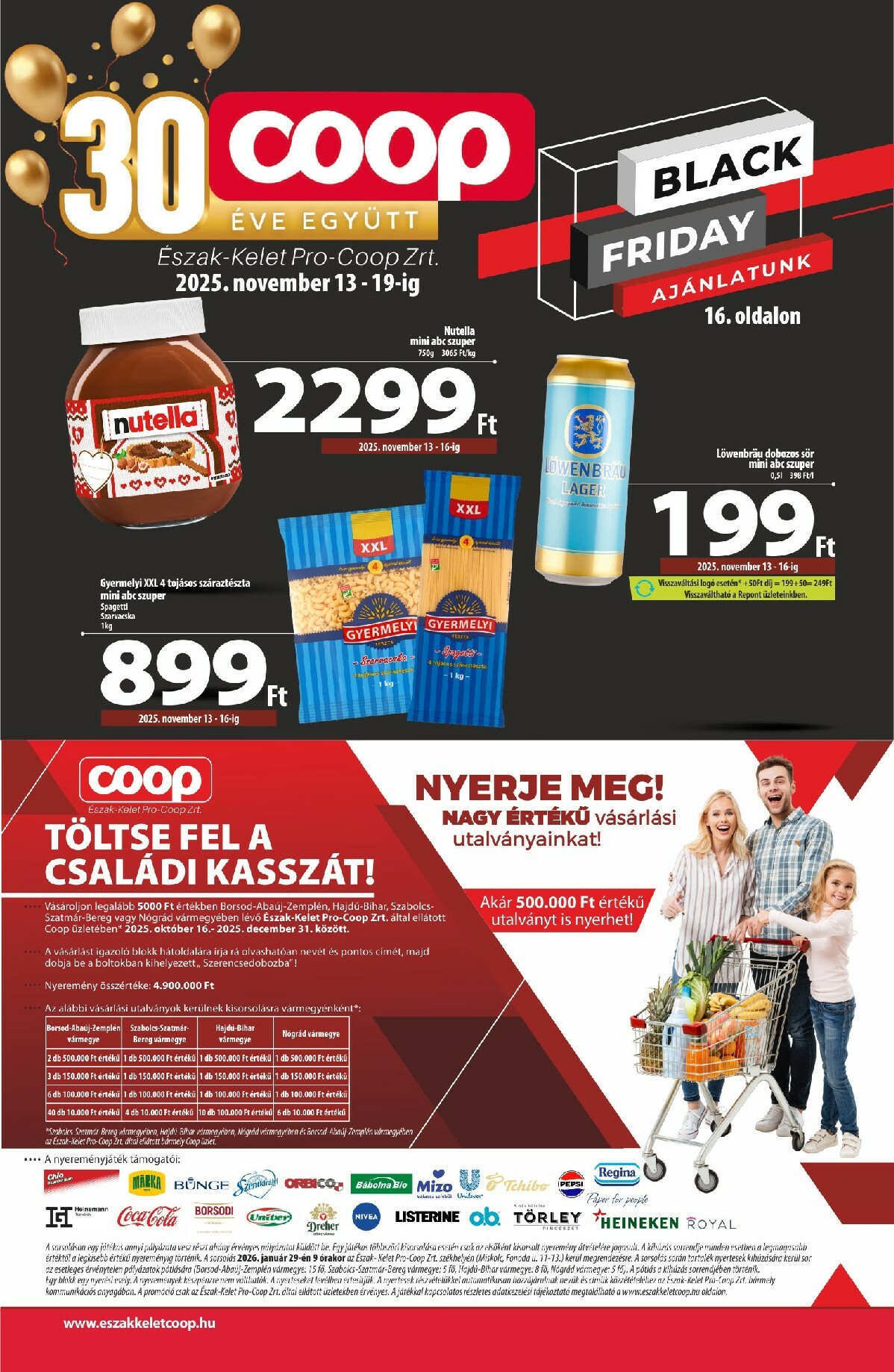 Coop - Eszak-Kelet Black Friday akciós újság, érvényes 11.13. - 11.19.