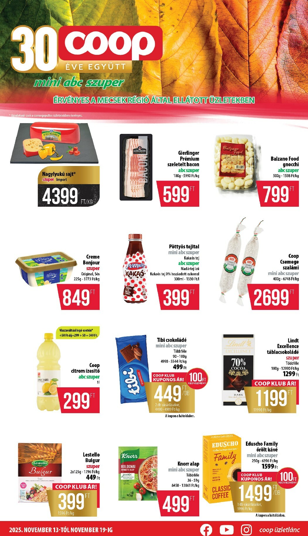 Coop - Mini Abc Szuper Mecsek akciós újság, érvényes 11.13. - 11.19.