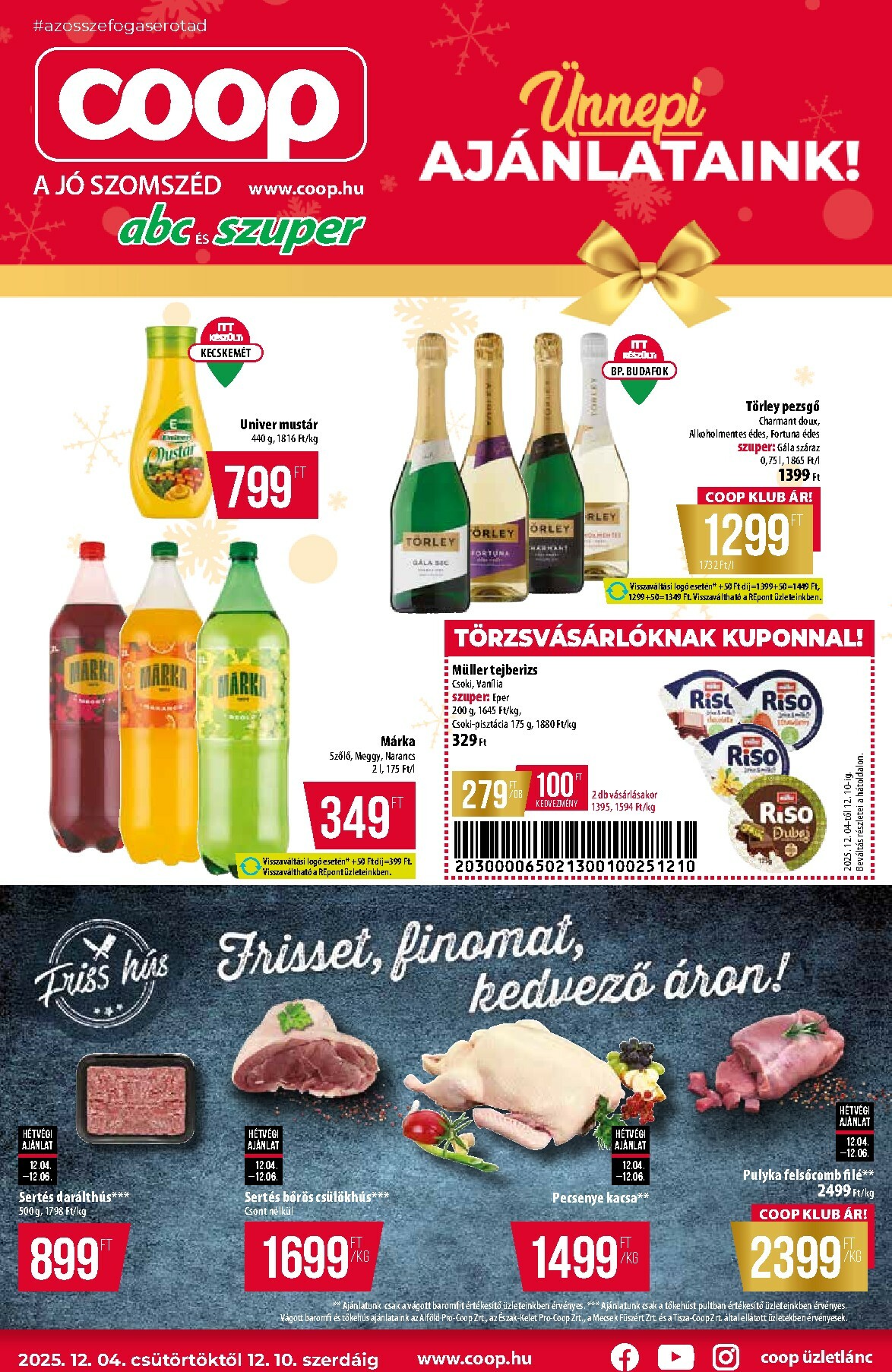 Coop - Abc-Szuper akciós újság, érvényes 12.04. - 12.10.