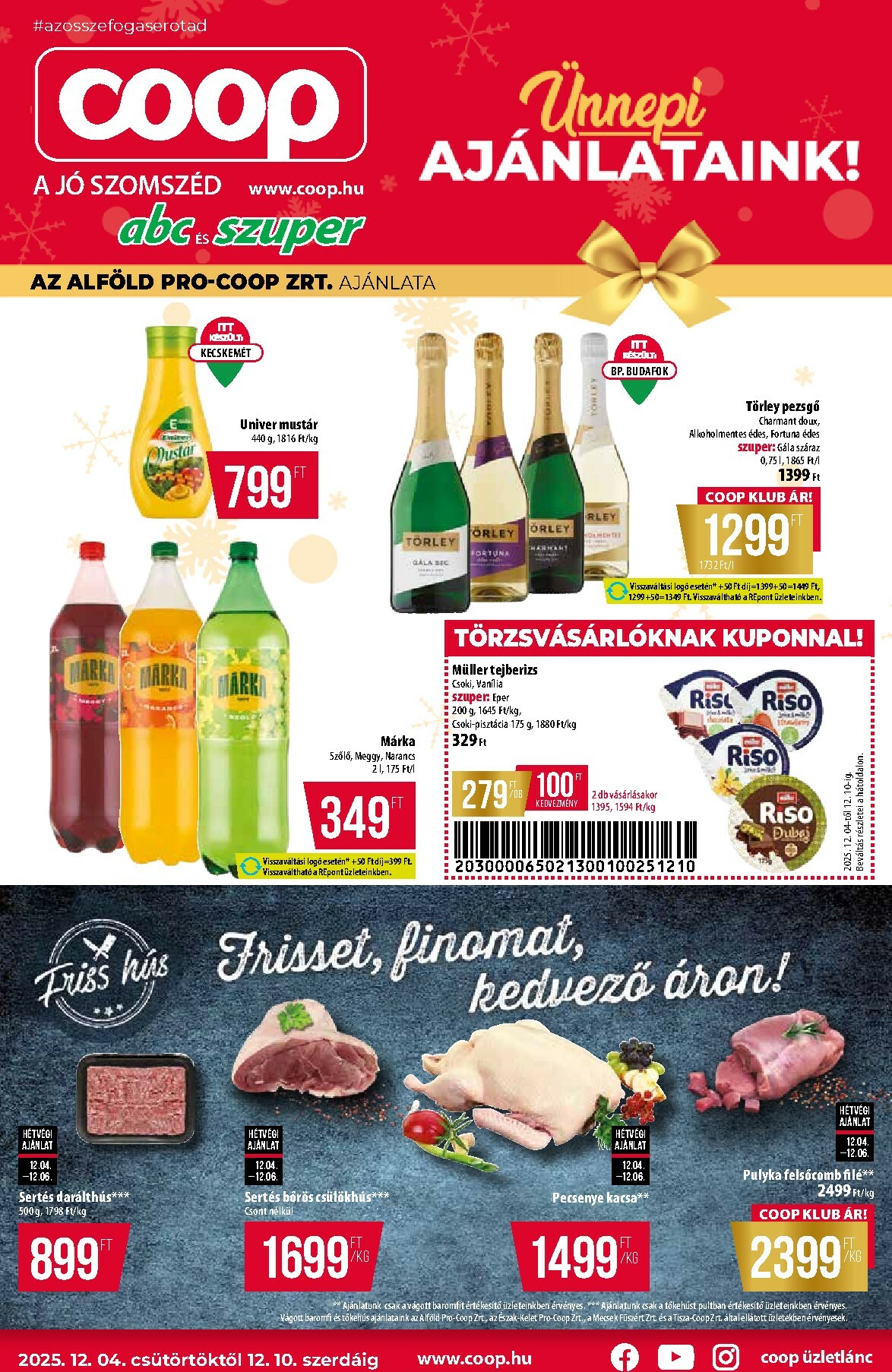 Coop - Abc Szuper Alföld akciós újság, érvényes 12.04. - 12.10.